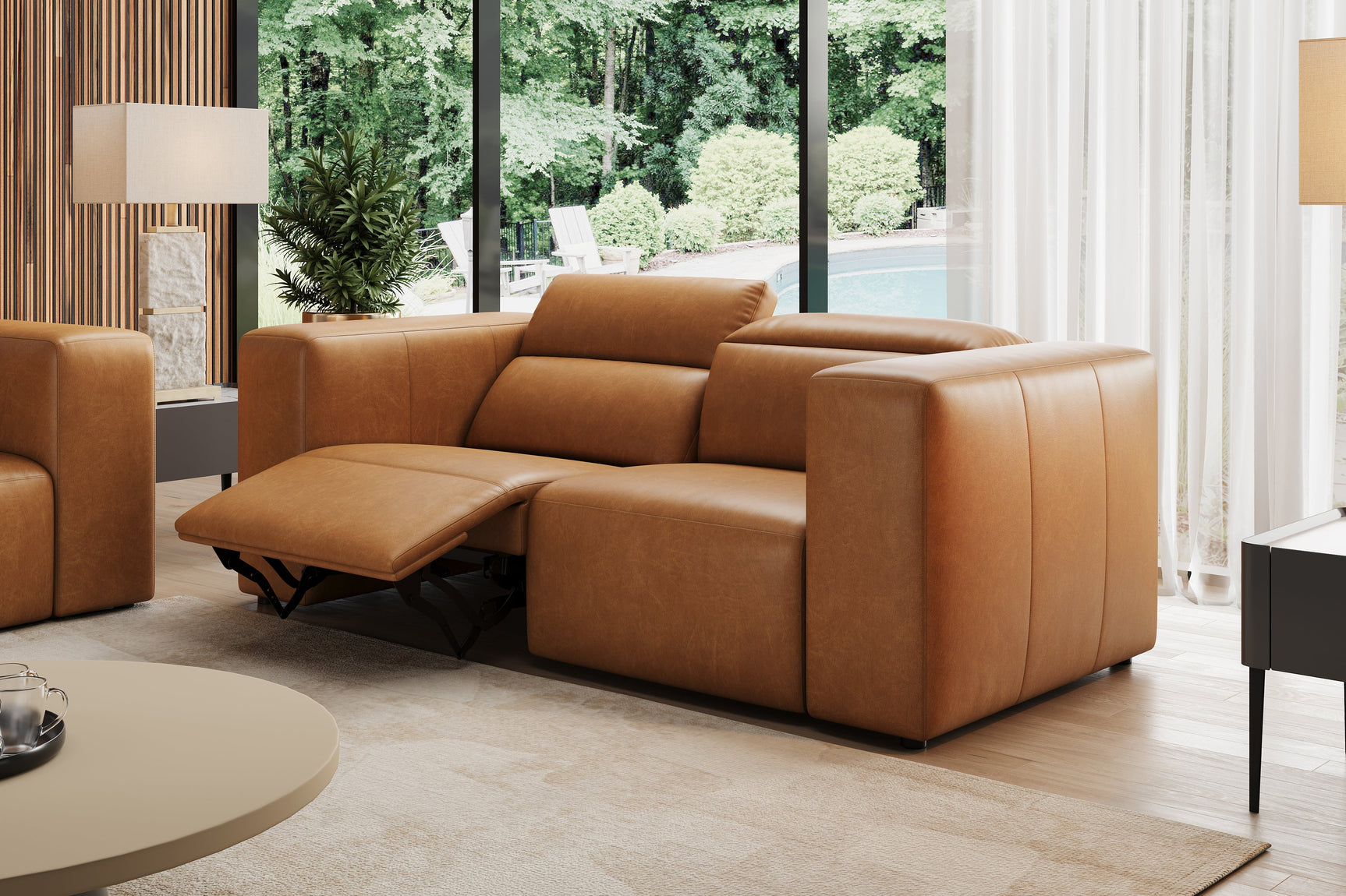 Eden Leather Dual Recliner Sofa