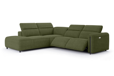 Octavia Fabric Reclining Corner Sectional Cloud Sofa
