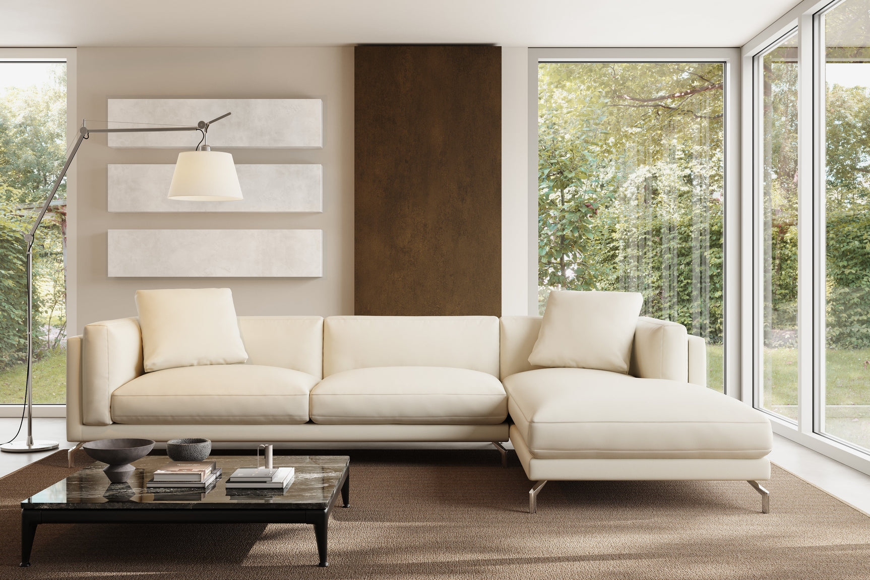 Zadar Leather Sectional Sofa