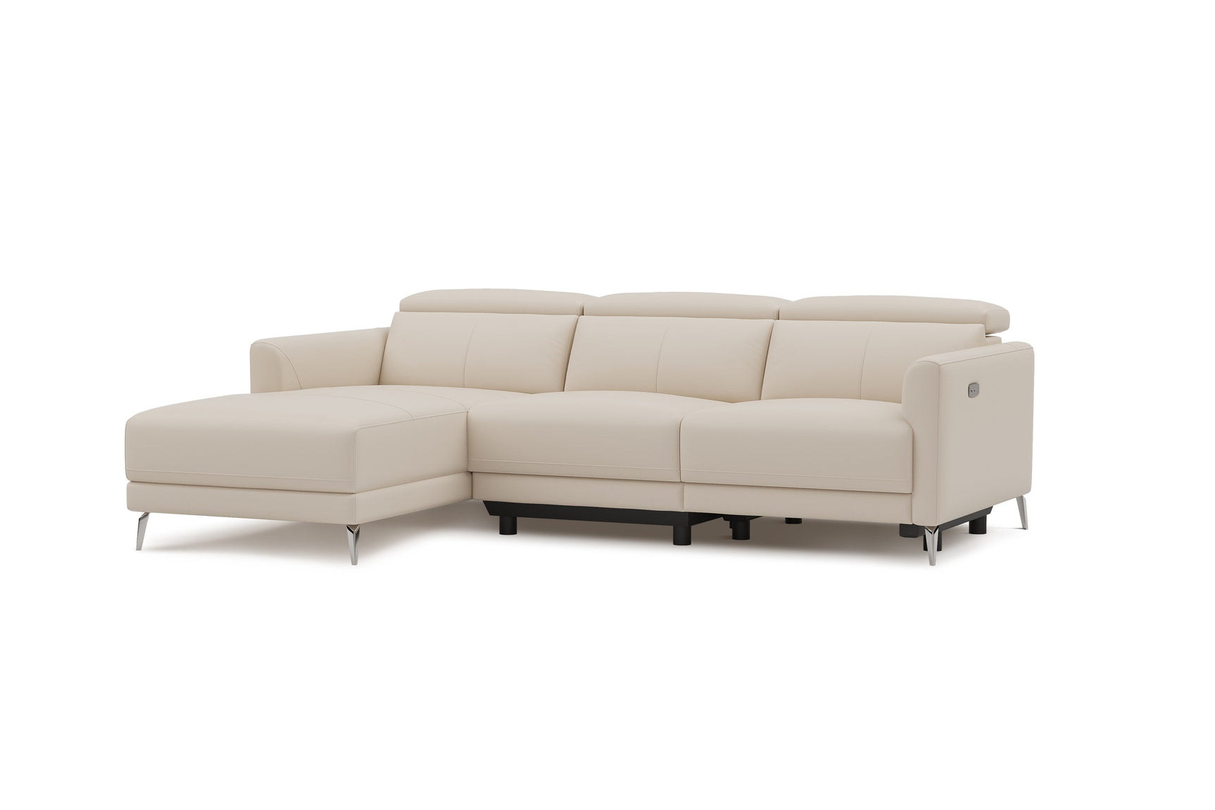Andria Leather Reclining Sectional Sofa