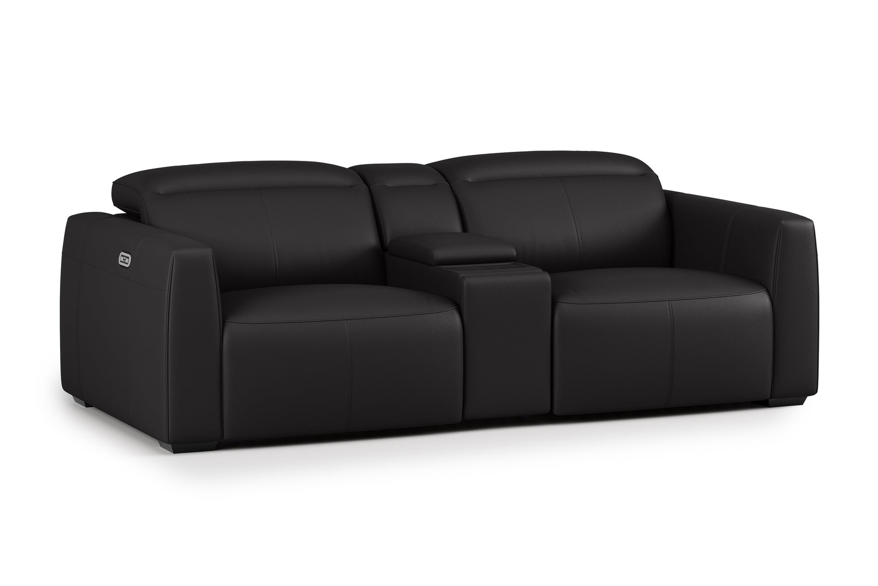 Carmen Leather Dual Recliner Sofa with Console