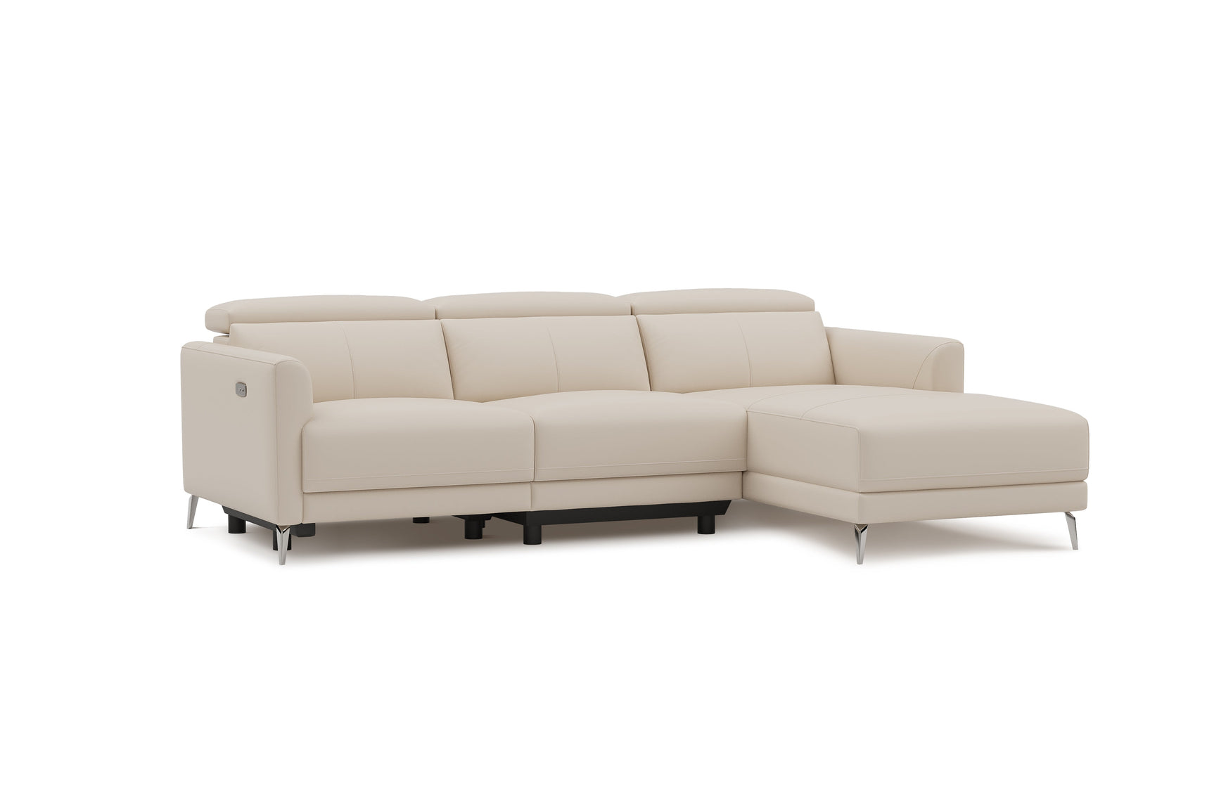 Andria Leather Reclining Sectional Sofa