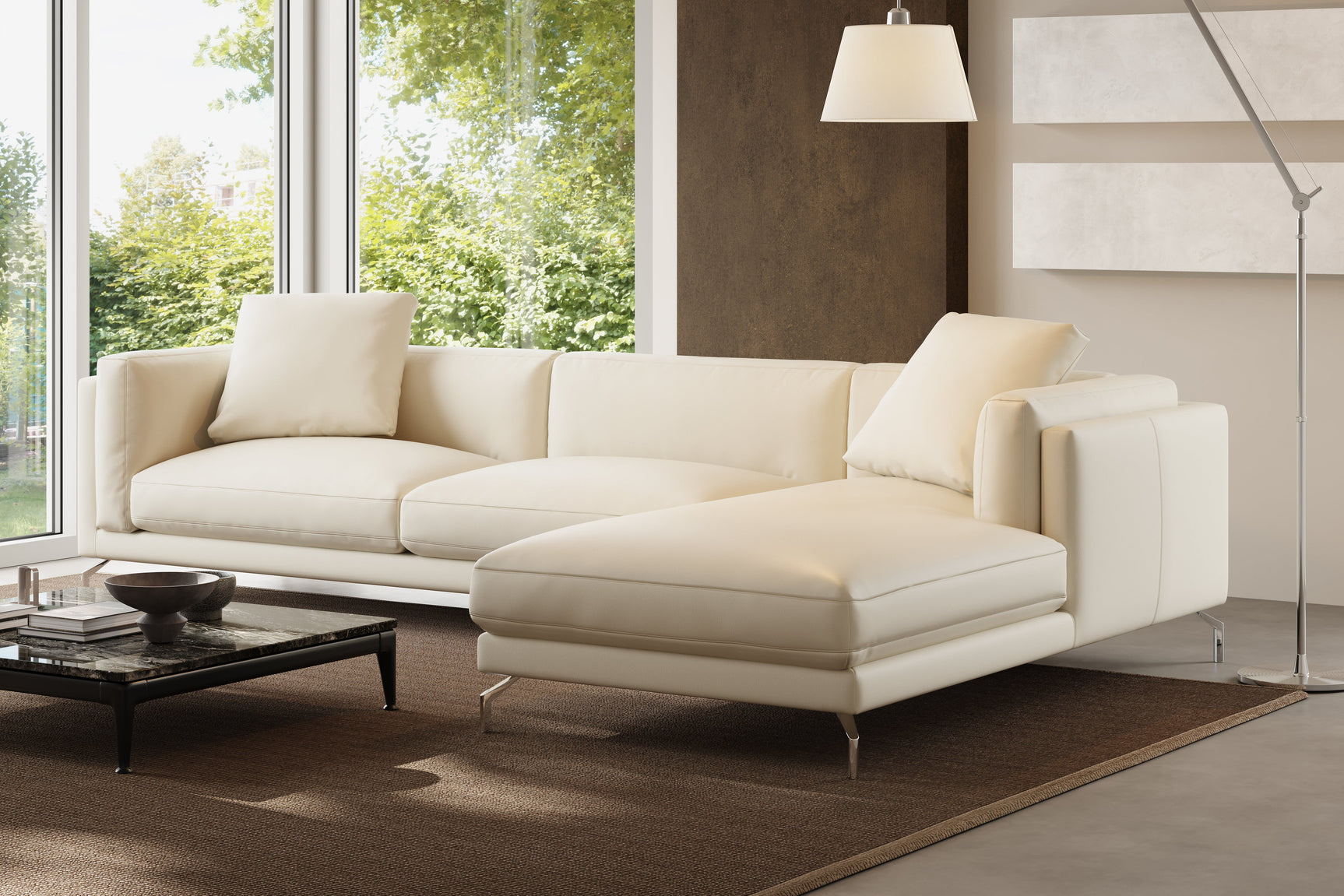 Zadar Leather Sectional Sofa