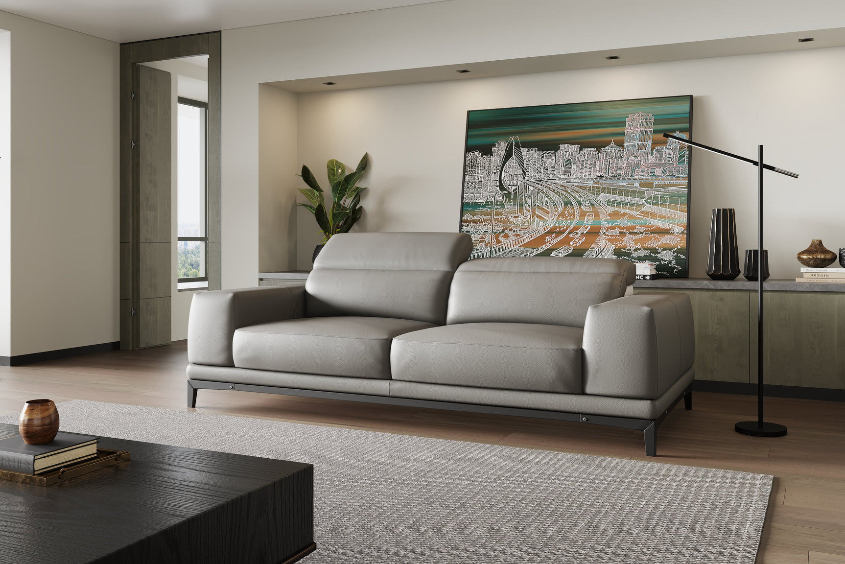 Valletta Leather Sofa