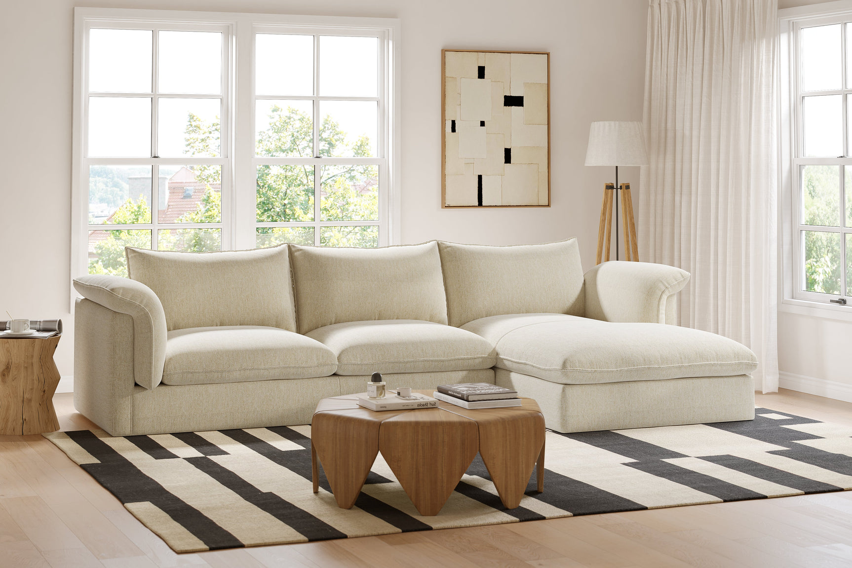 Frederick Fabric Sectional Sofa