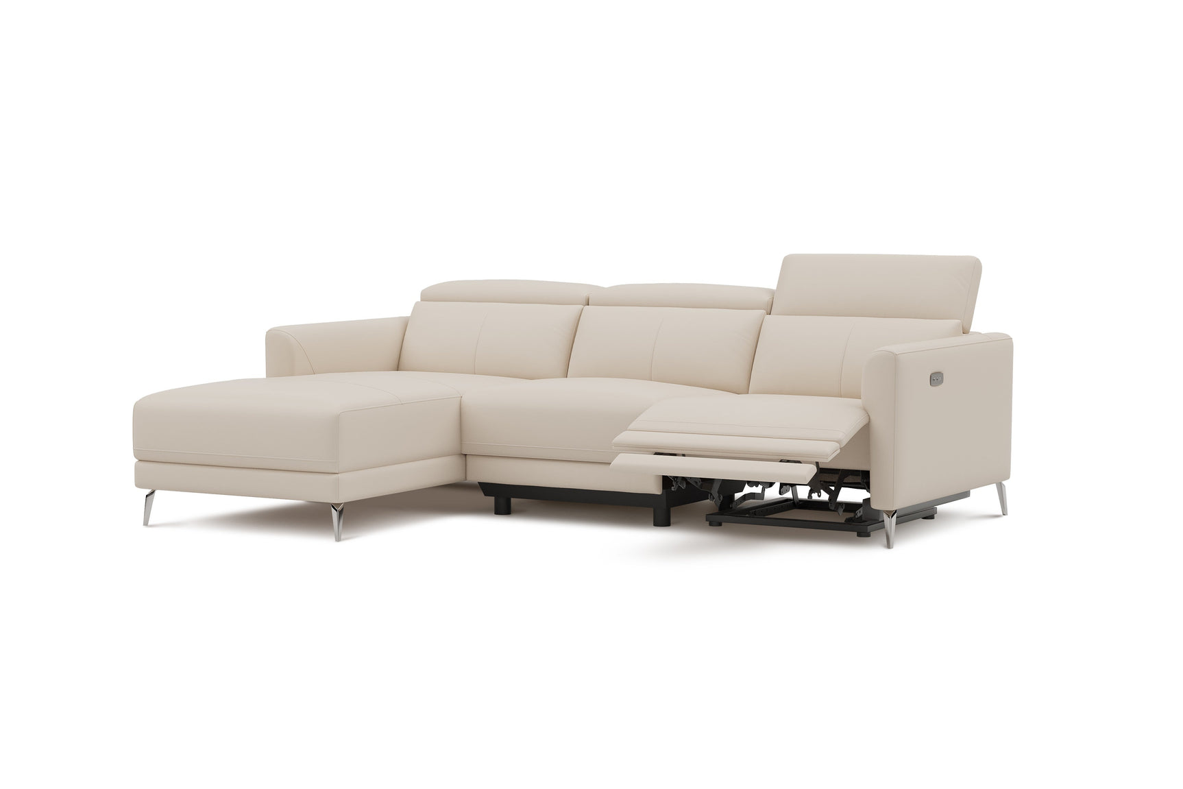 Andria Leather Reclining Sectional Sofa