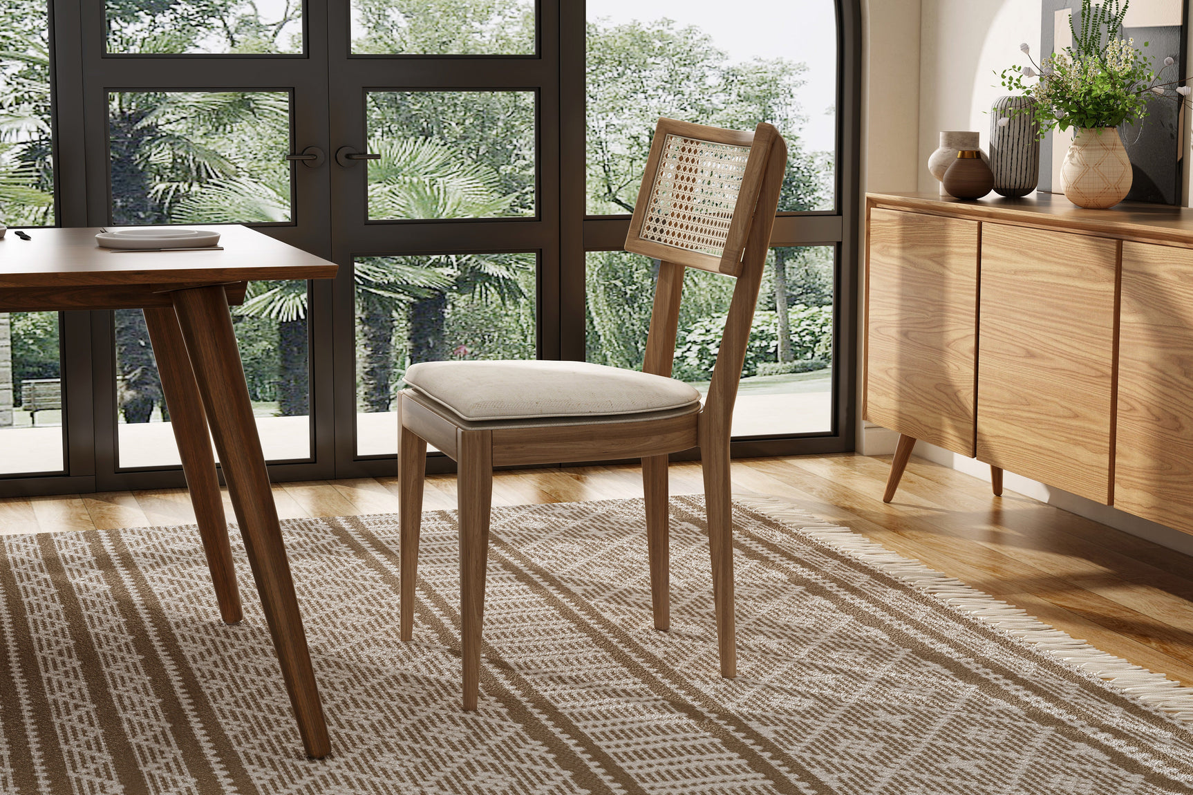 Harper Woven Cane Dining Chair (Set of 2)