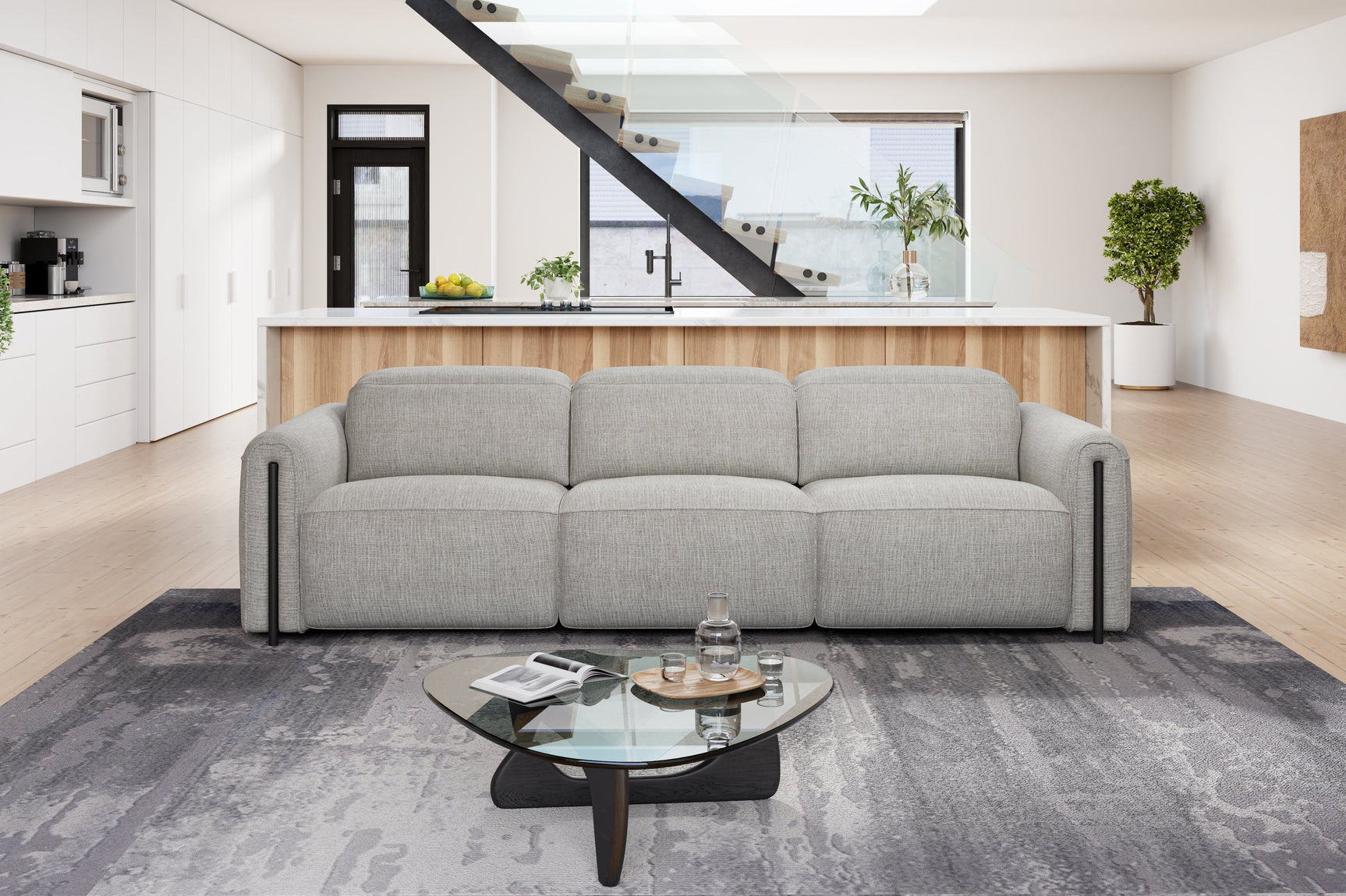 Octavia Fabric Dual Reclining Cloud Sofa