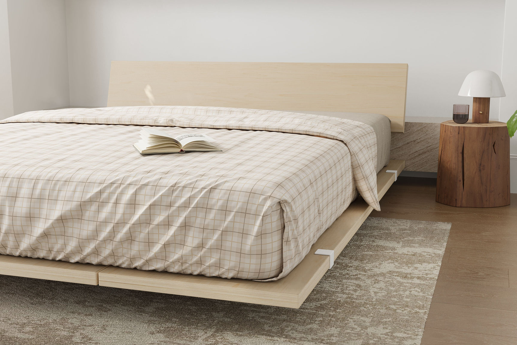Jade Wood Bed Frame