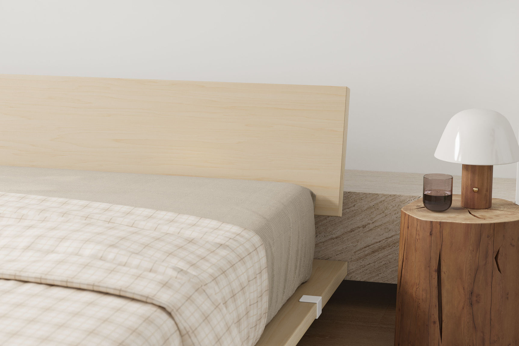 Jade Wood Bed Frame