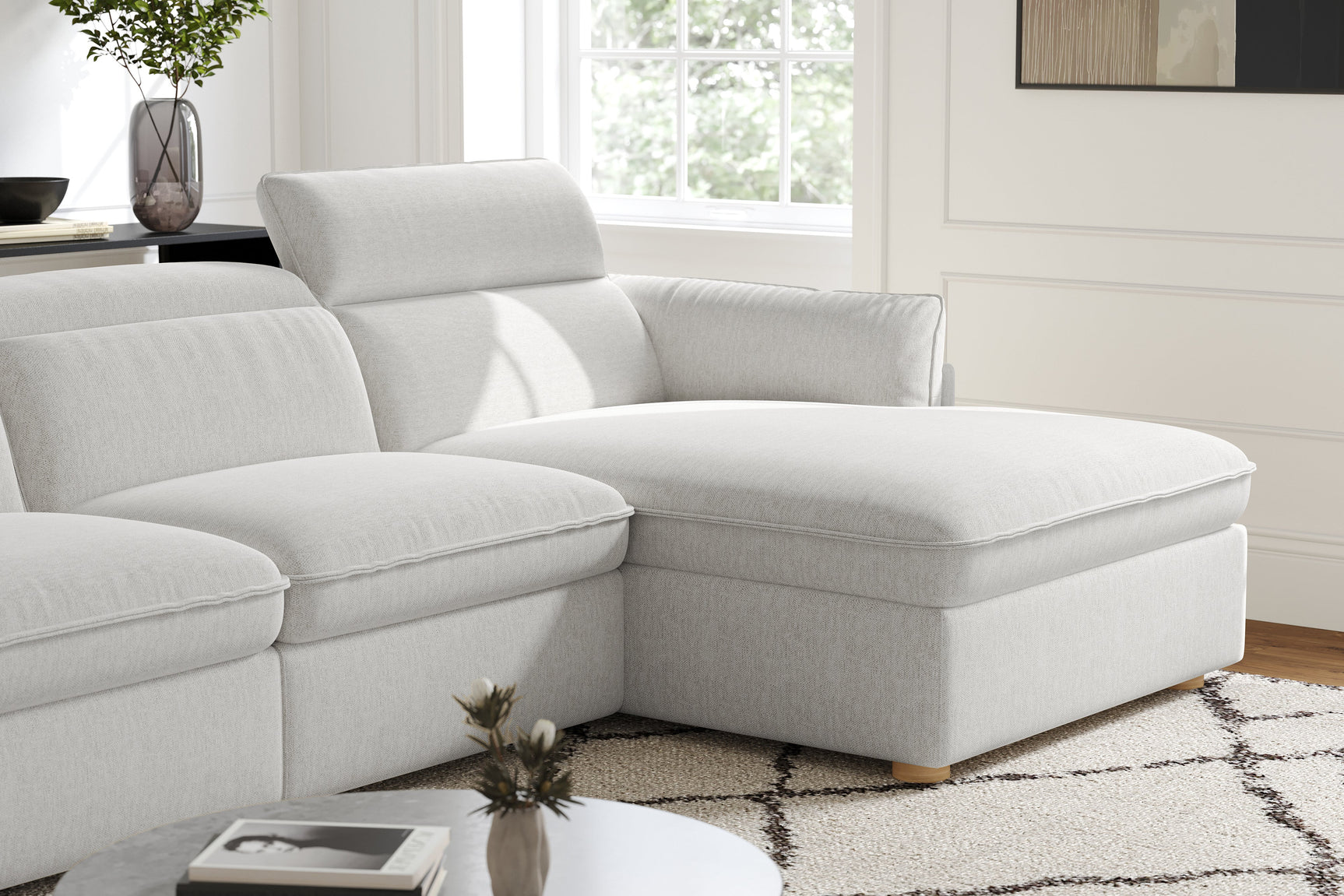 Fernanda Fabric Recliner Sectional Sofa