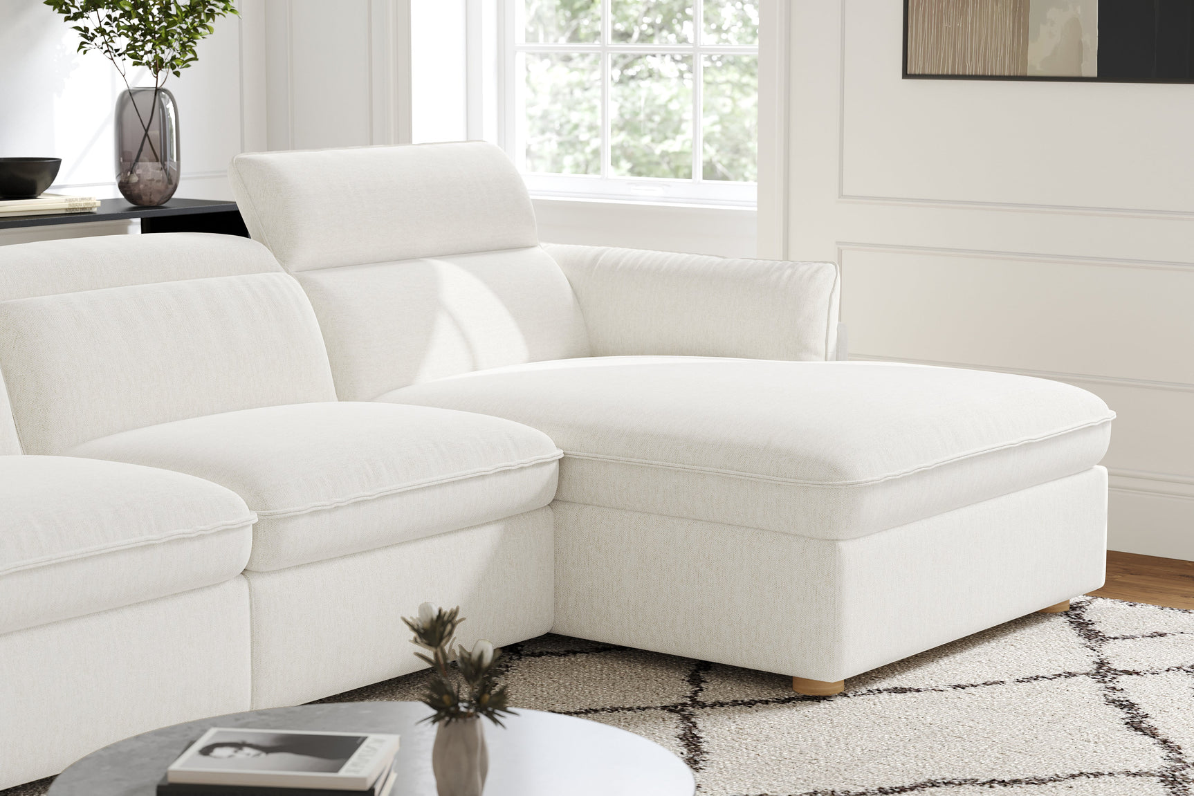 Fernanda Fabric Recliner Sectional Sofa