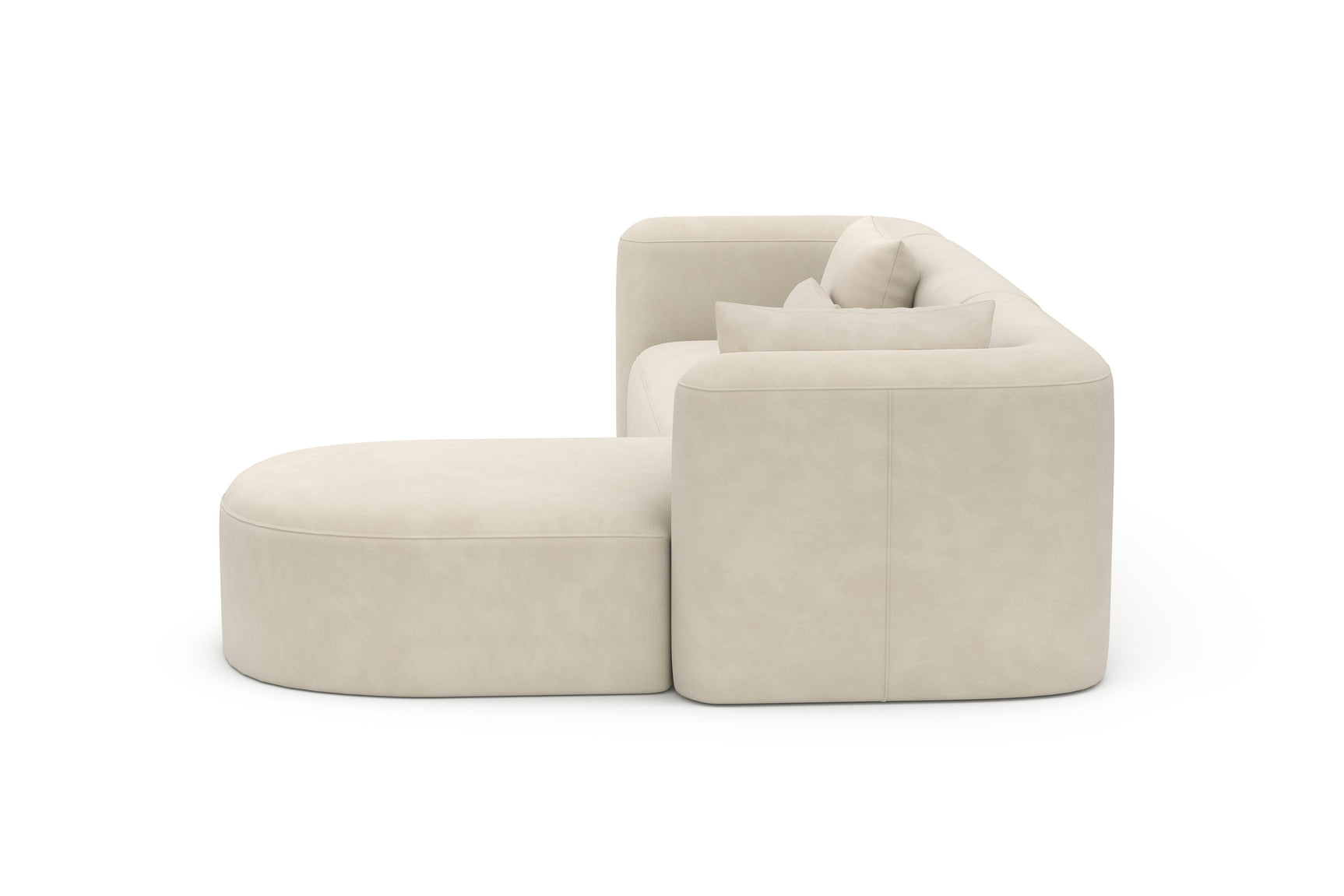 Jordyn Velvet Fabric Sectional Sofa