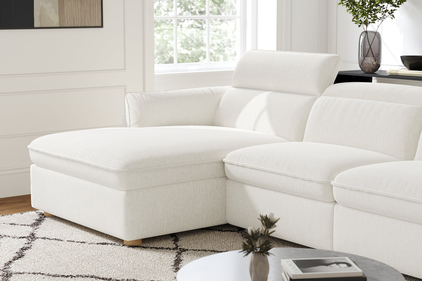 Fernanda Fabric Recliner Sectional Sofa