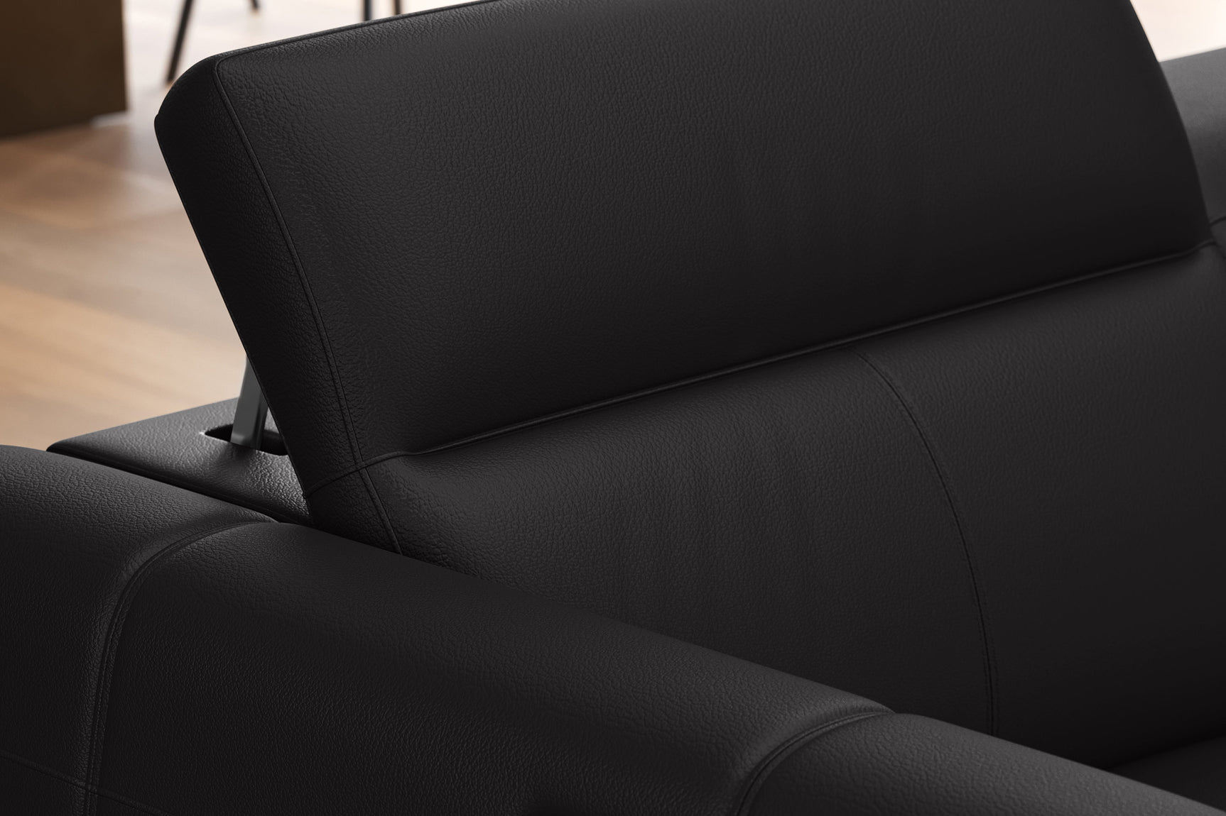 Carmen Leather Dual Recliner Sofa with Console