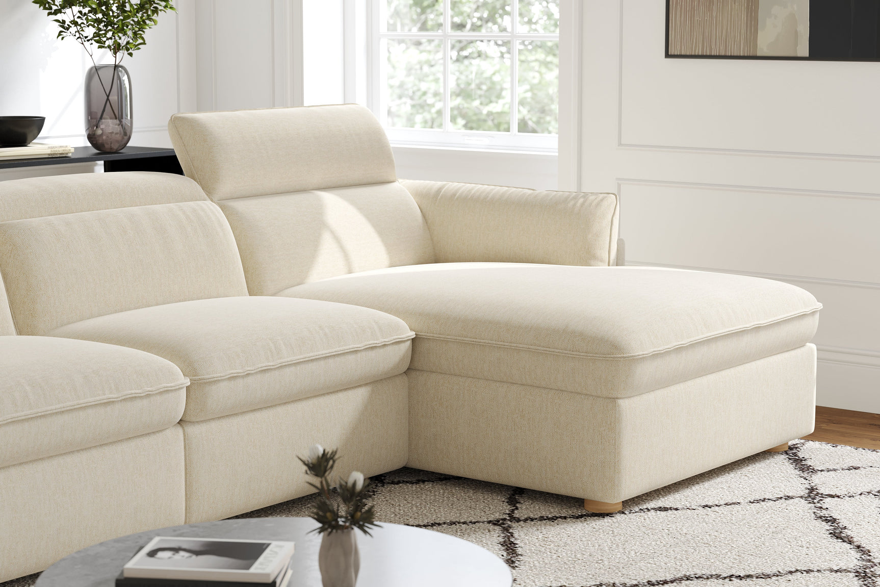 Fernanda Fabric Recliner Sectional Sofa