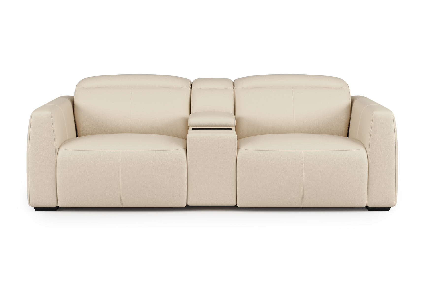 Carmen Leather Dual Recliner Sofa with Console