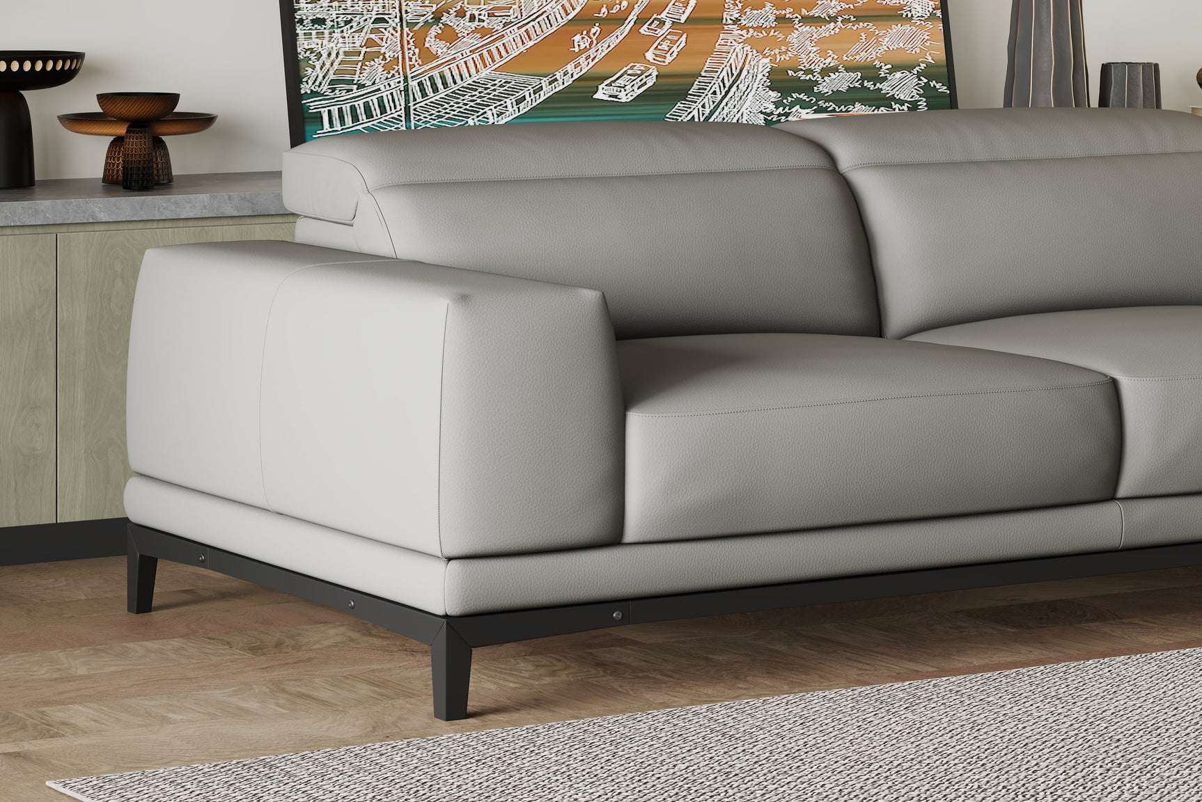 Valletta Leather Sofa