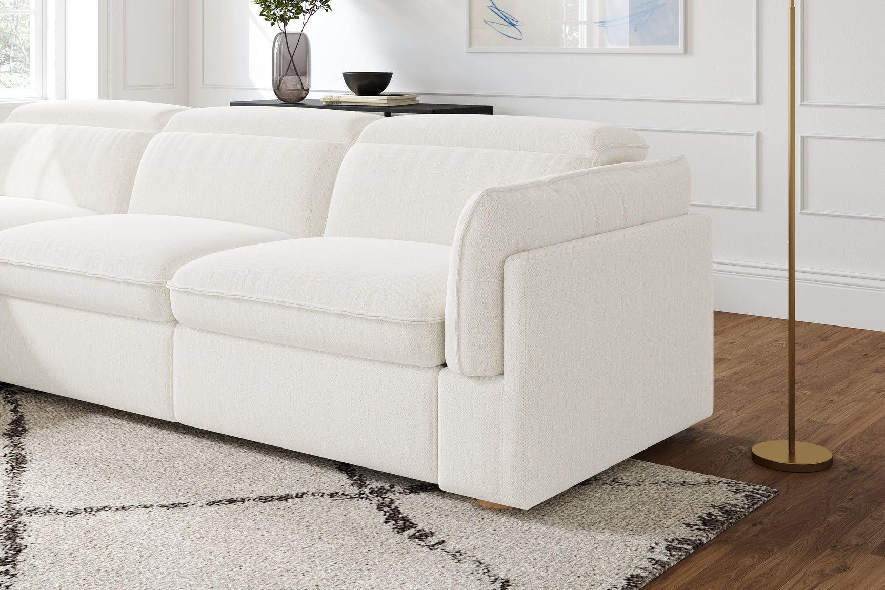 Fernanda Fabric Recliner Sectional Sofa