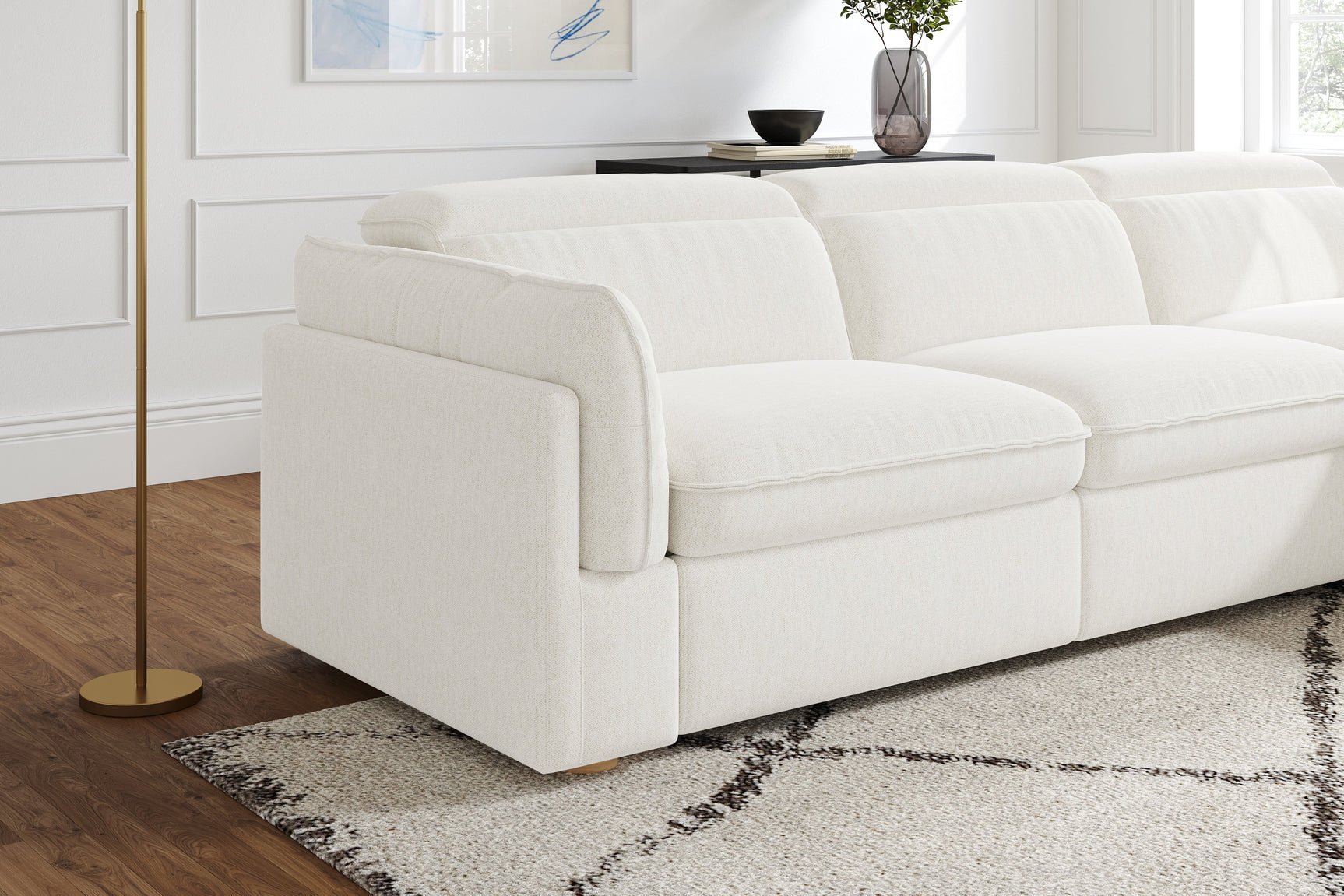 Fernanda Fabric Recliner Sectional Sofa