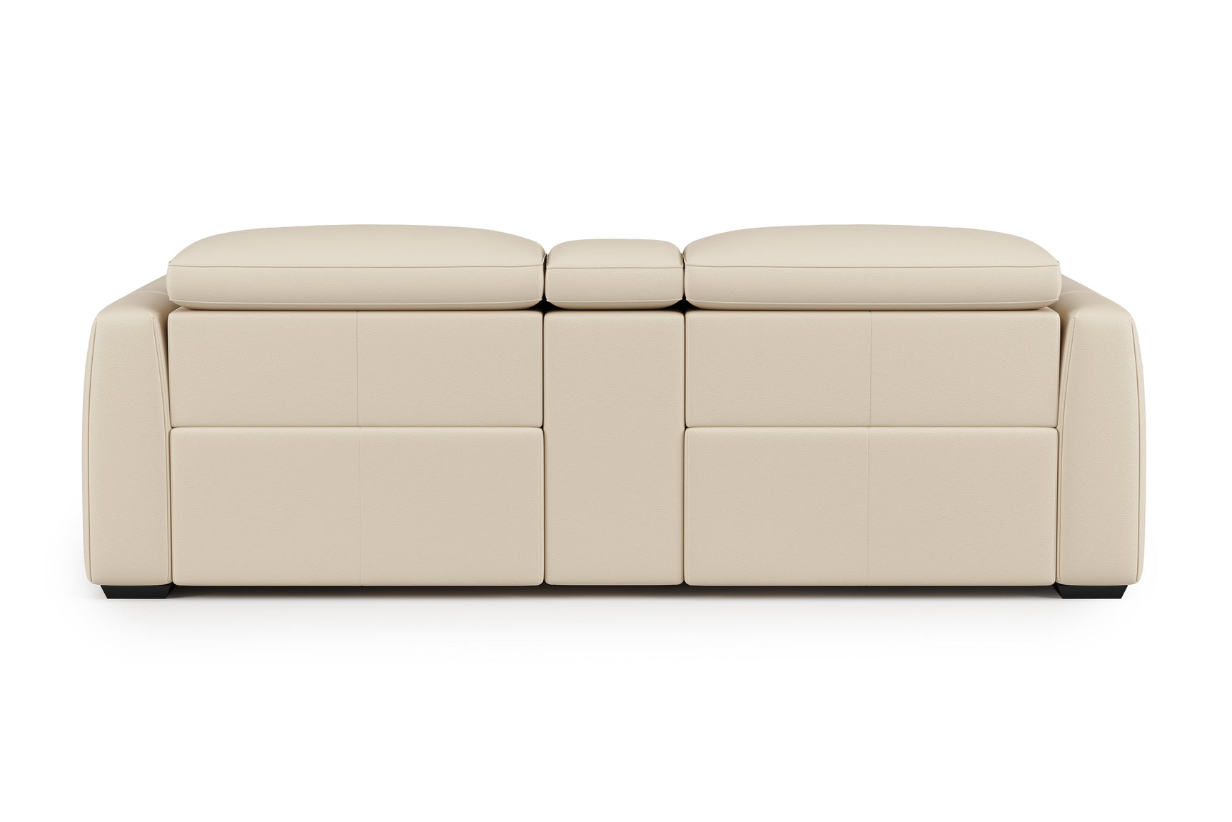 Carmen Leather Dual Recliner Sofa with Console