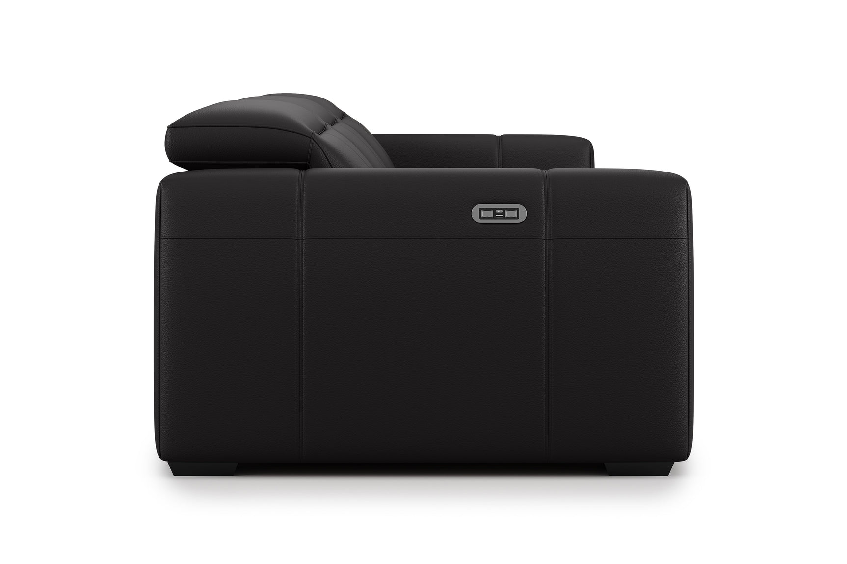 Carmen Leather Dual Recliner Sofa with Console