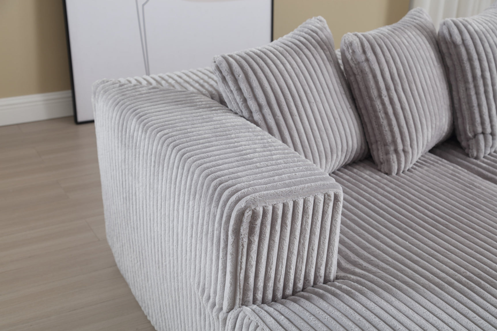 Alexus Corduroy Fabric Sectional Sofa