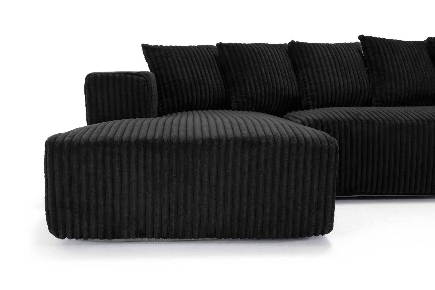 Alexus Corduroy Fabric Sectional Sofa