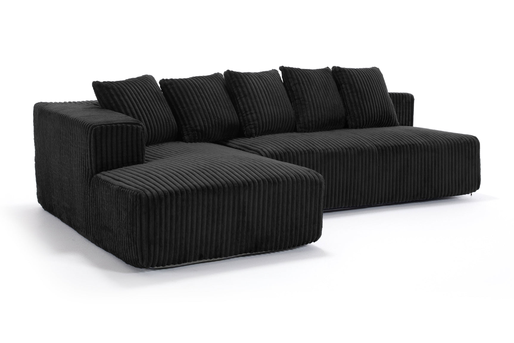 Alexus Corduroy Fabric Sectional Sofa