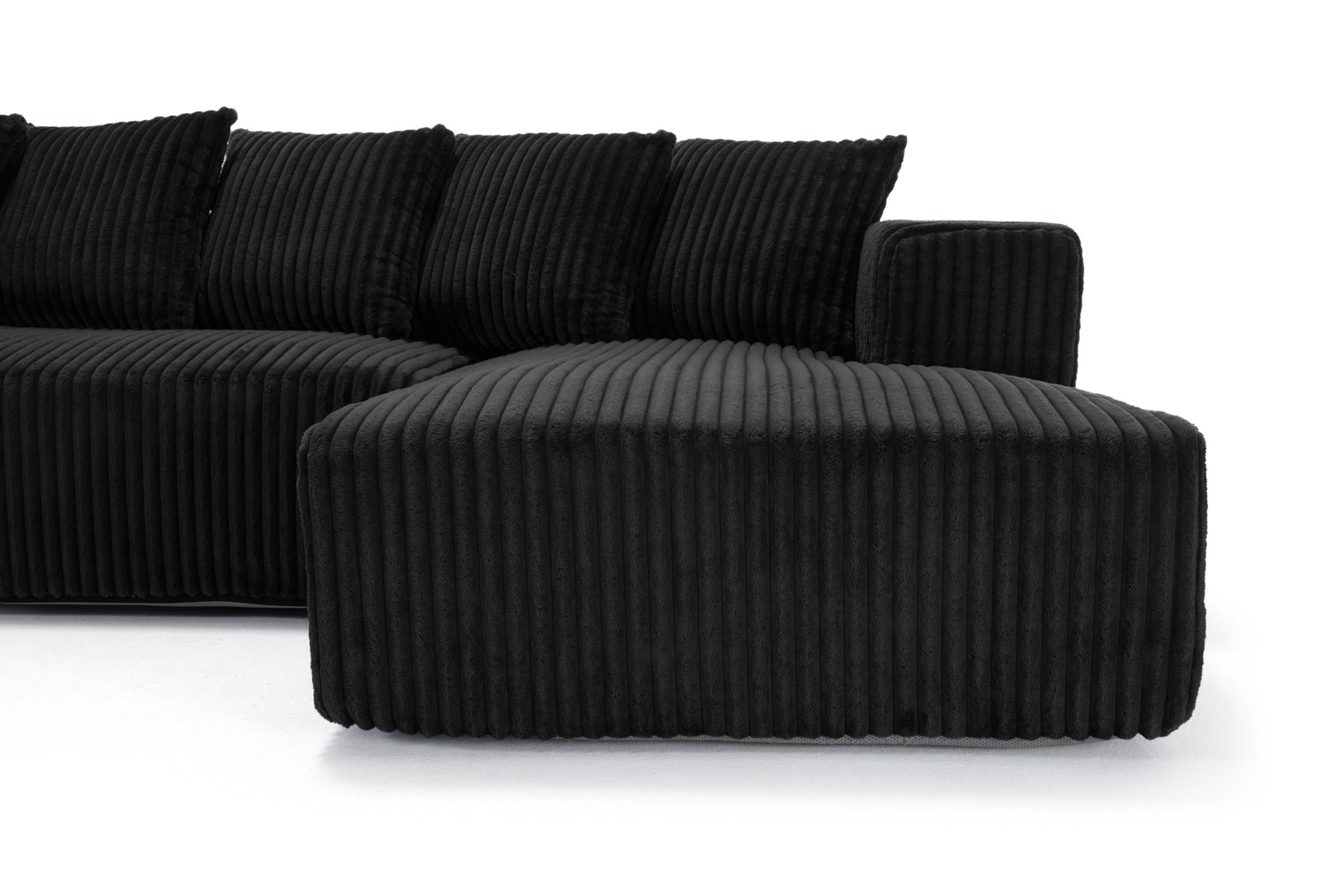 Alexus Corduroy Fabric Sectional Sofa