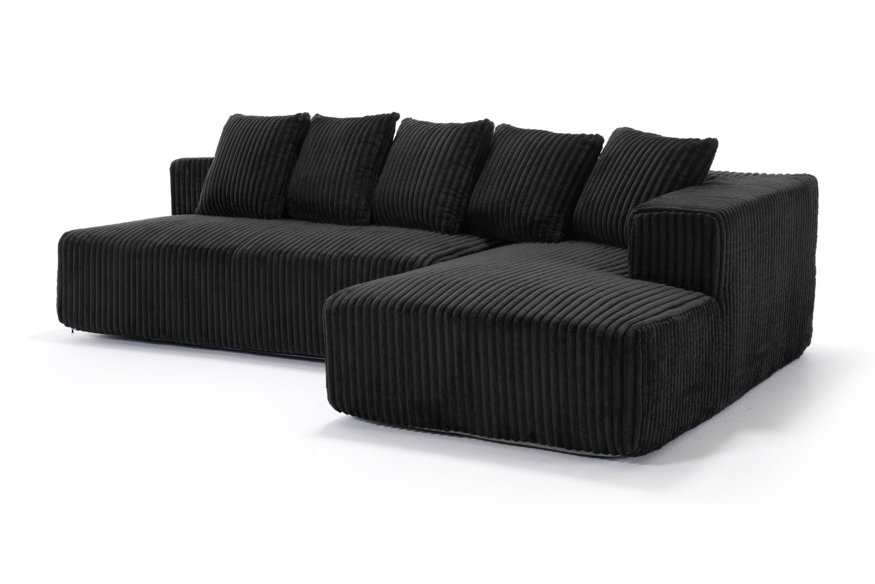 Alexus Corduroy Fabric Sectional Sofa