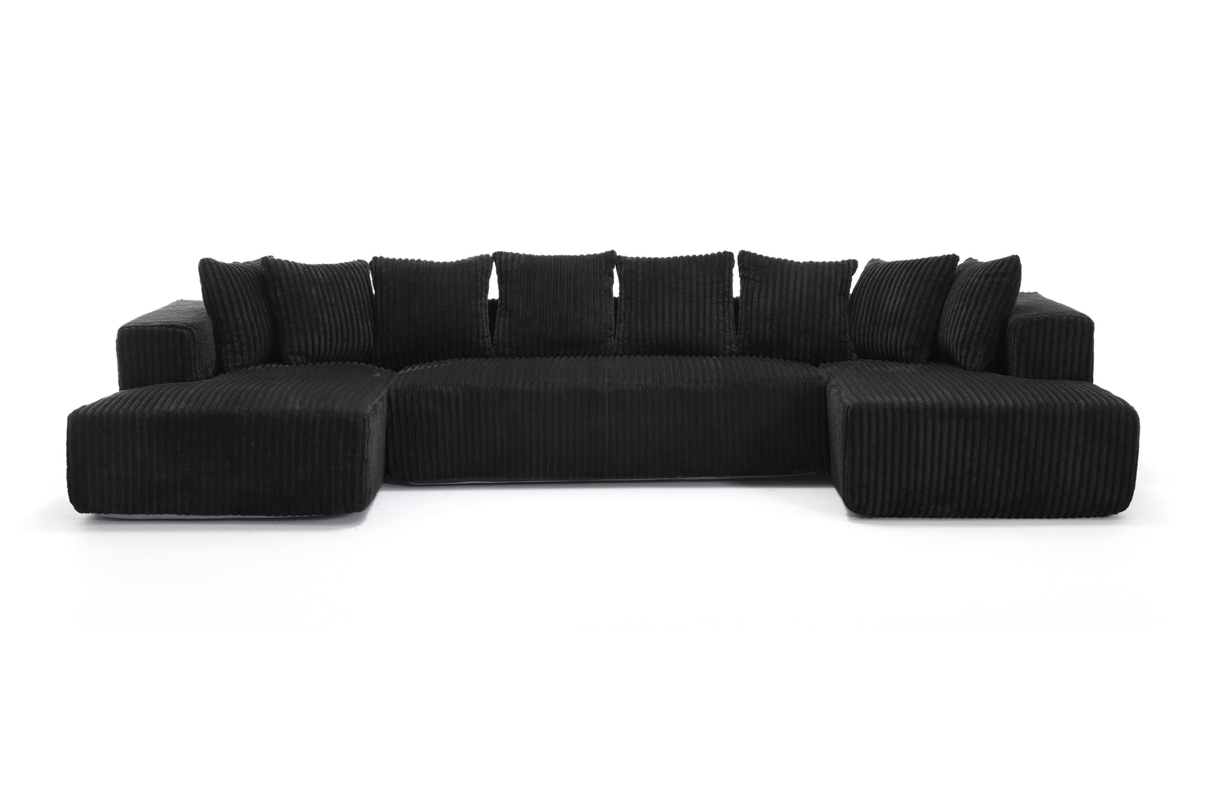 Alexus Corduroy Fabric Sectional Sofa