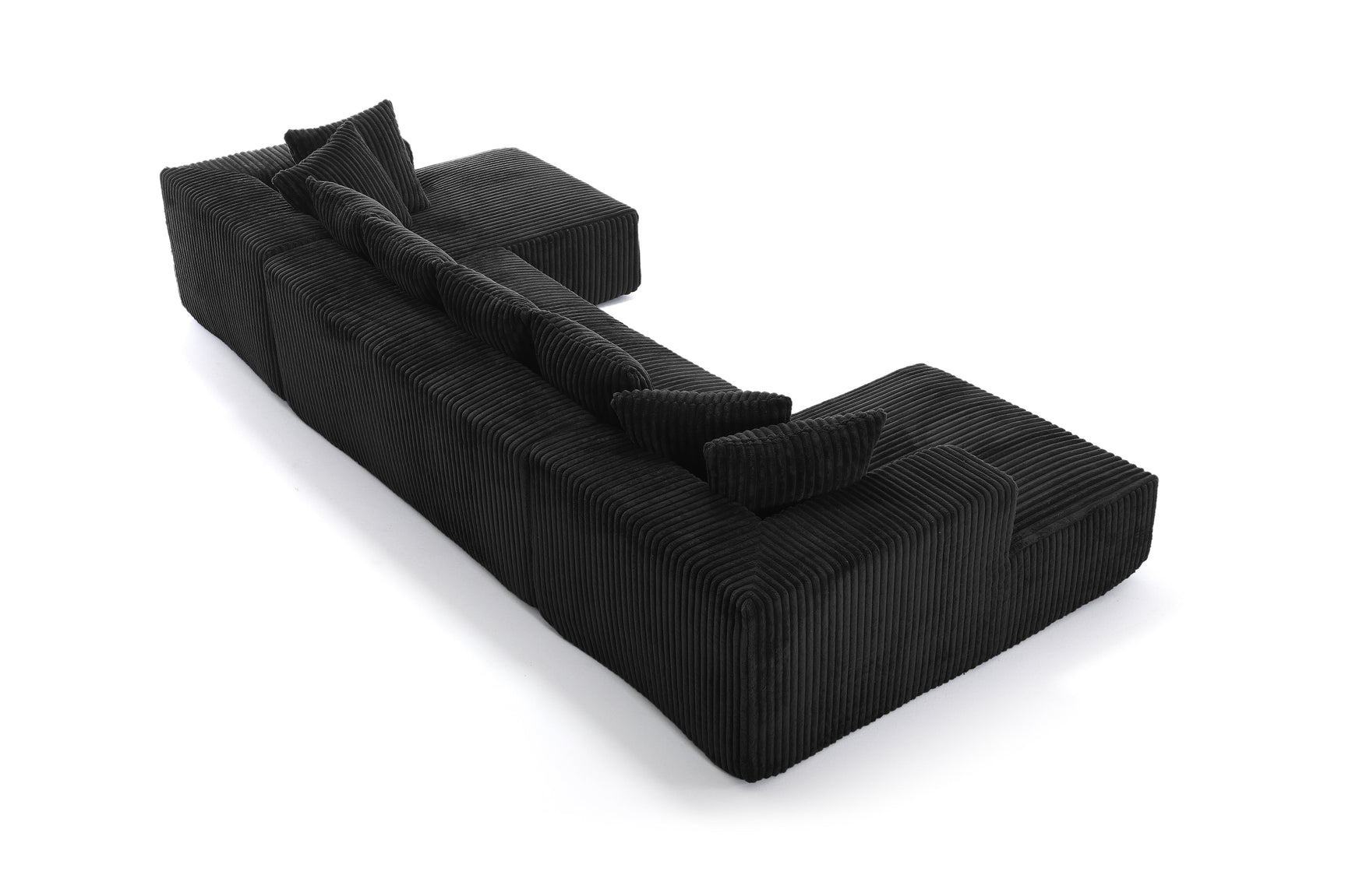 Alexus Corduroy Fabric Sectional Sofa