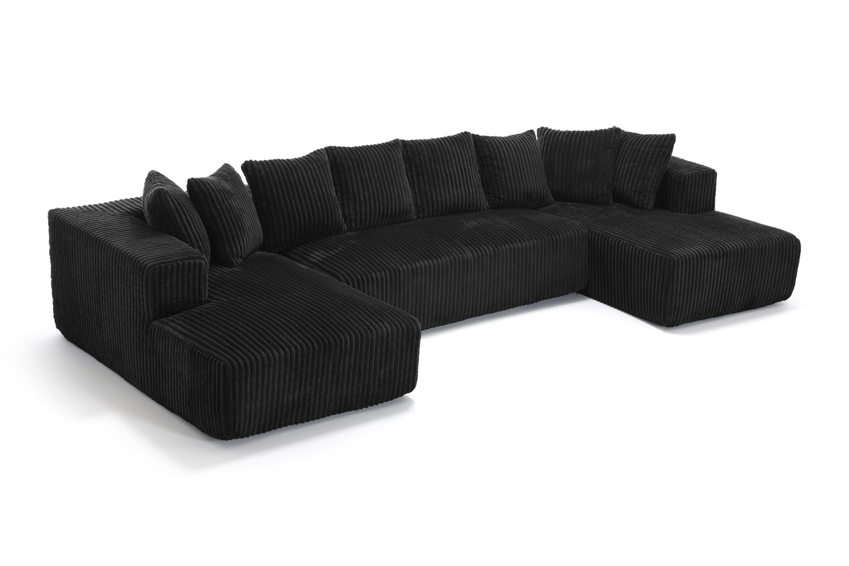 Alexus Corduroy Fabric Sectional Sofa