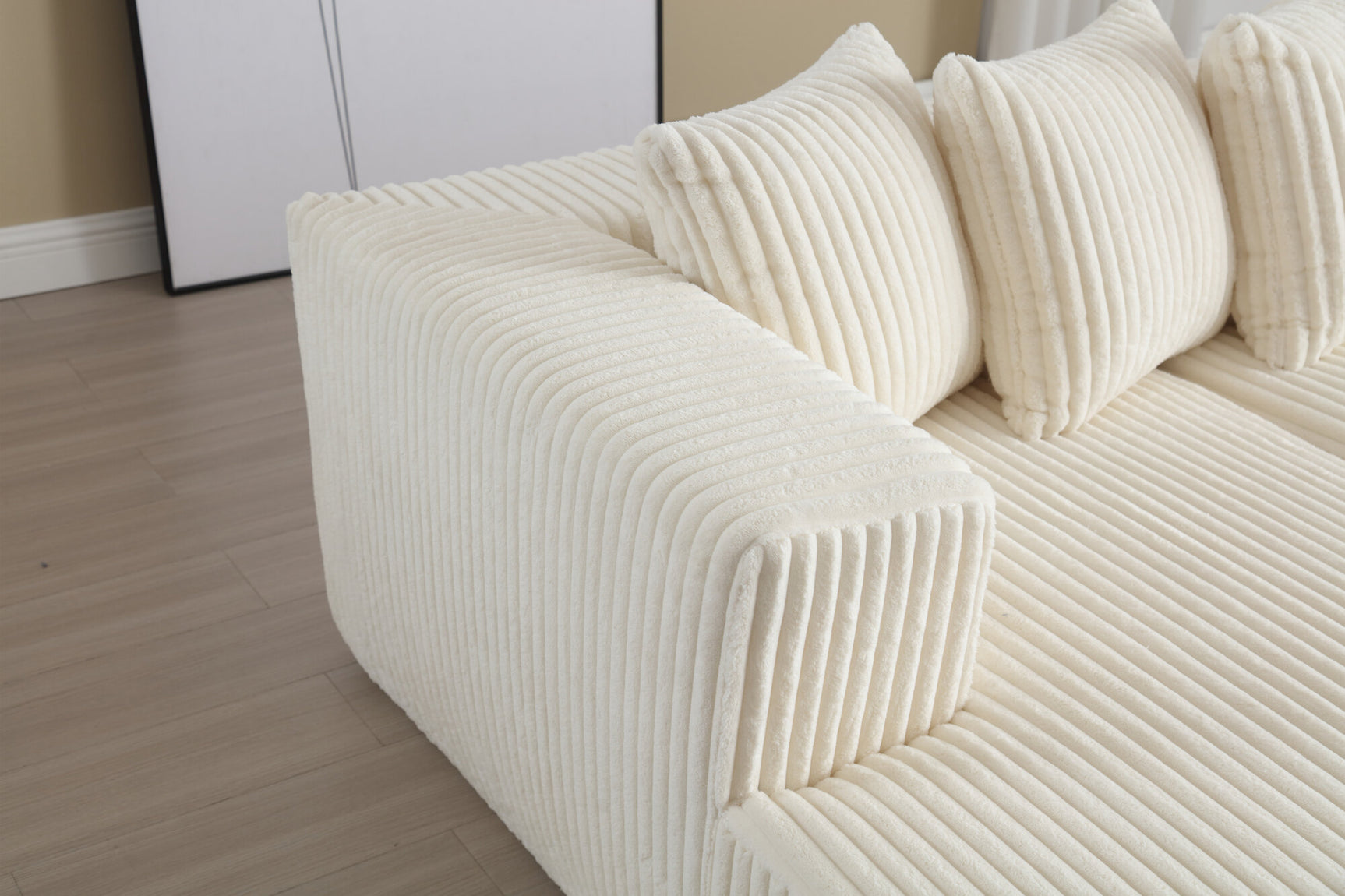 Alexus Corduroy Fabric Sectional Sofa