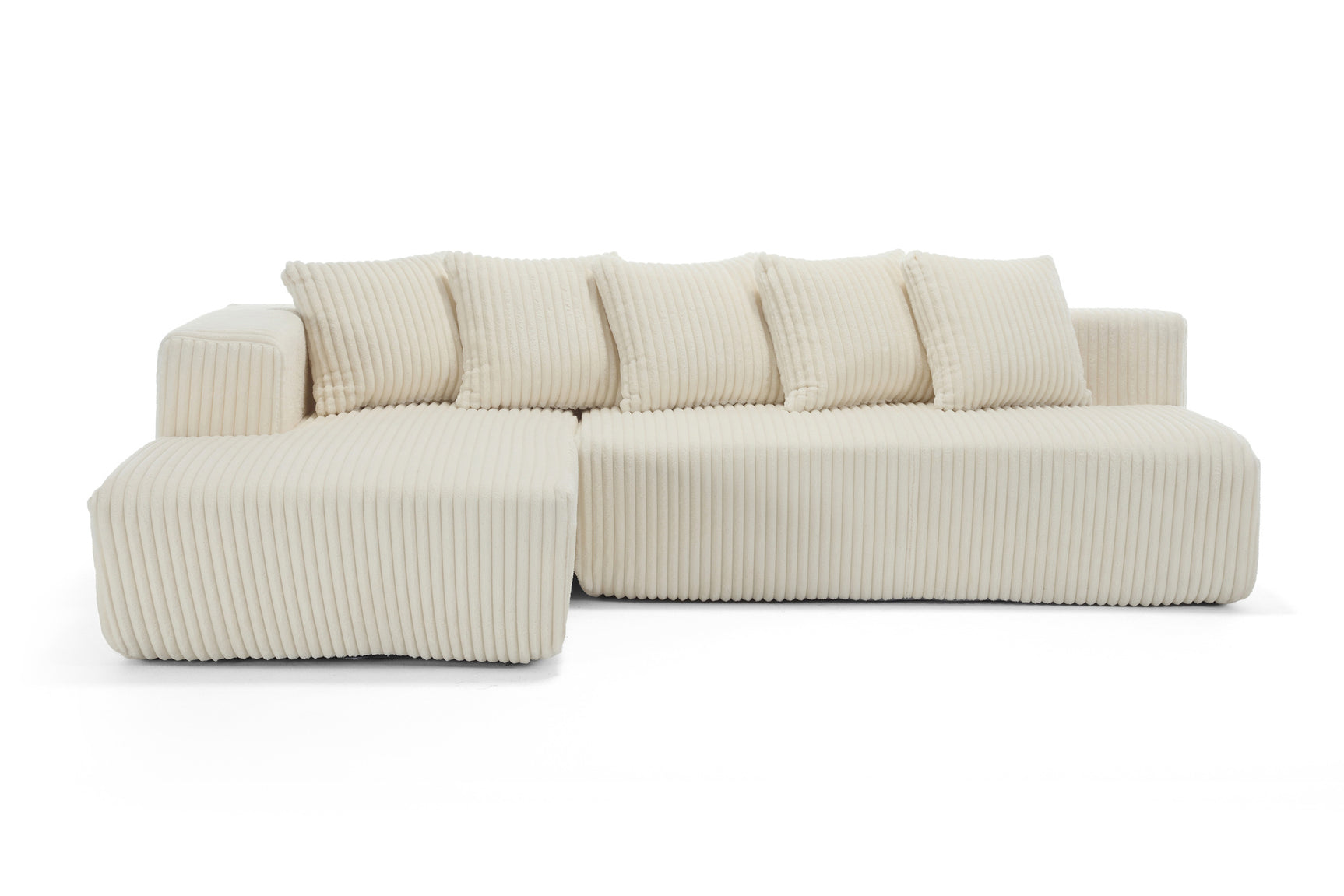 Alexus Corduroy Fabric Sectional Sofa
