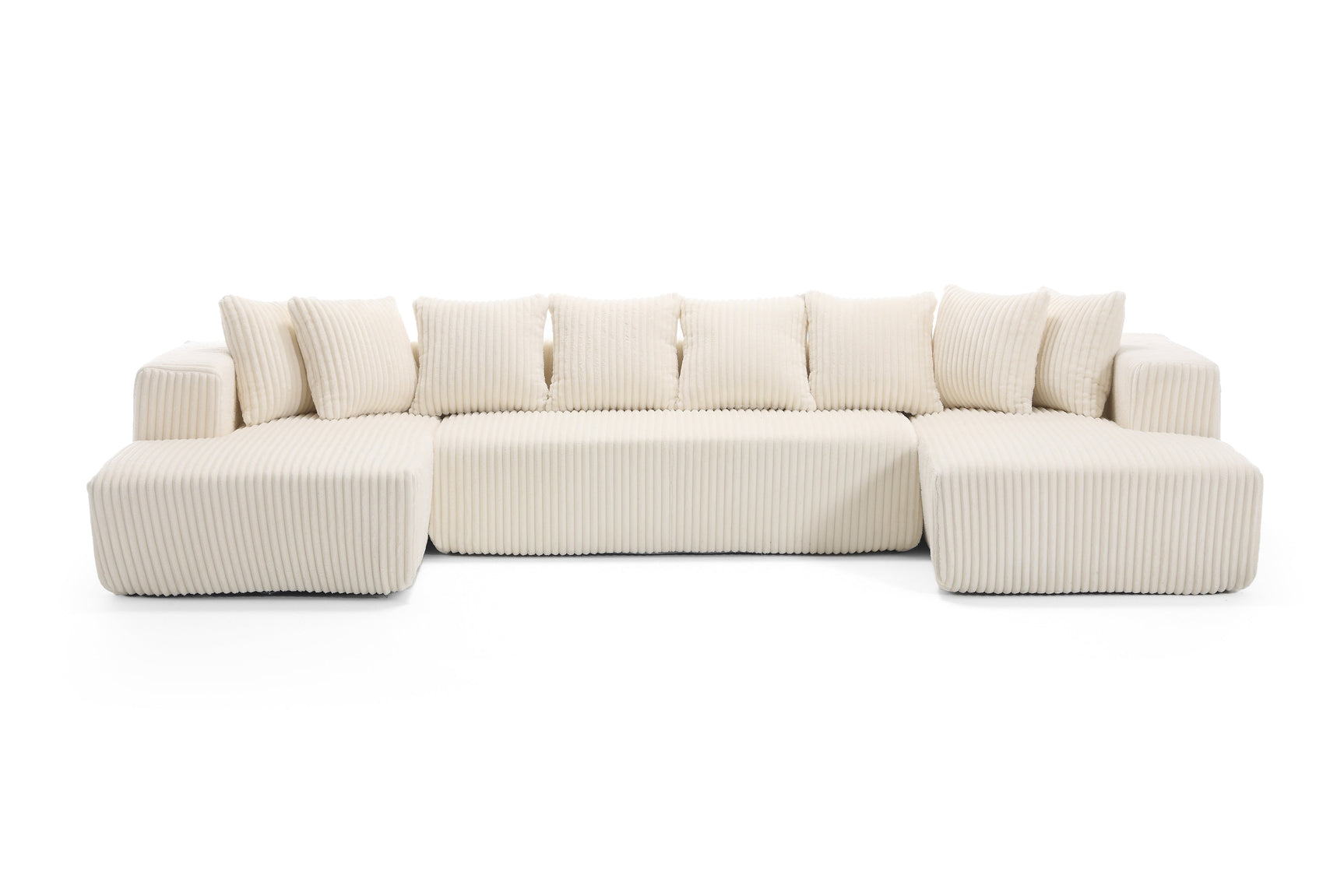 Alexus Corduroy Fabric Sectional Sofa