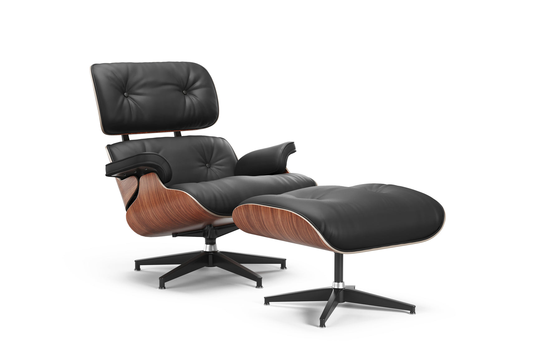 Armoni Leather Lounge Chair & Ottoman