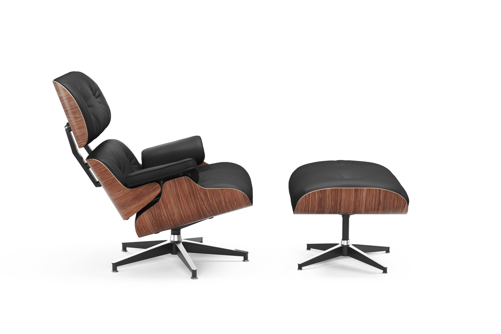 Armoni Leather Lounge Chair & Ottoman