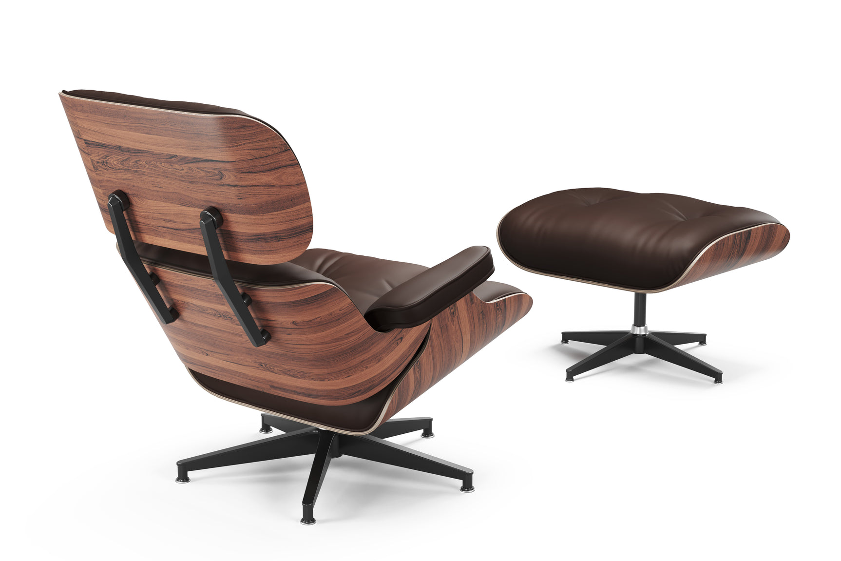 Armoni Leather Lounge Chair & Ottoman