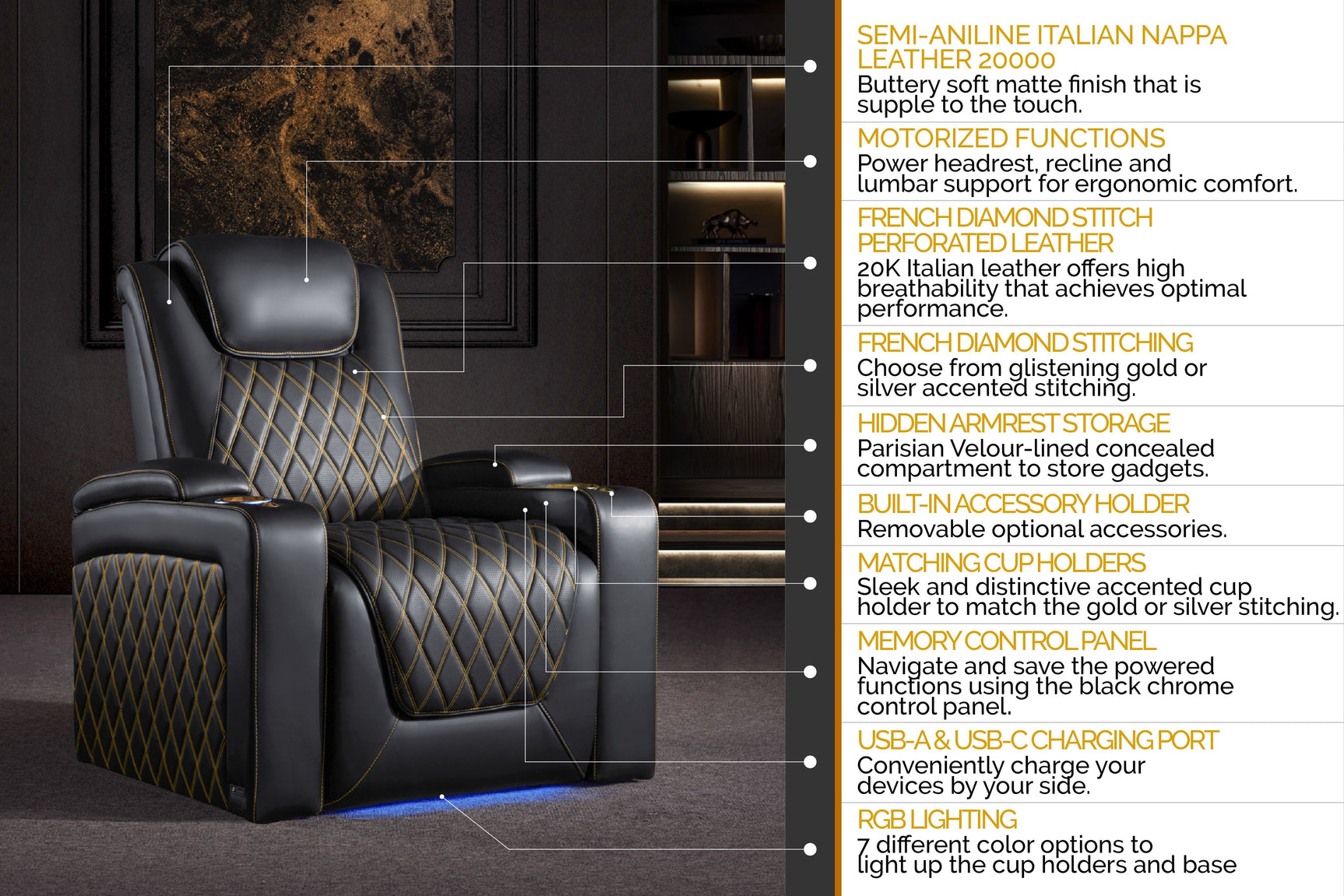 Oslo Ultimate Edition Cinema Seating – Premium Recliner Seating & Cinema Sofa