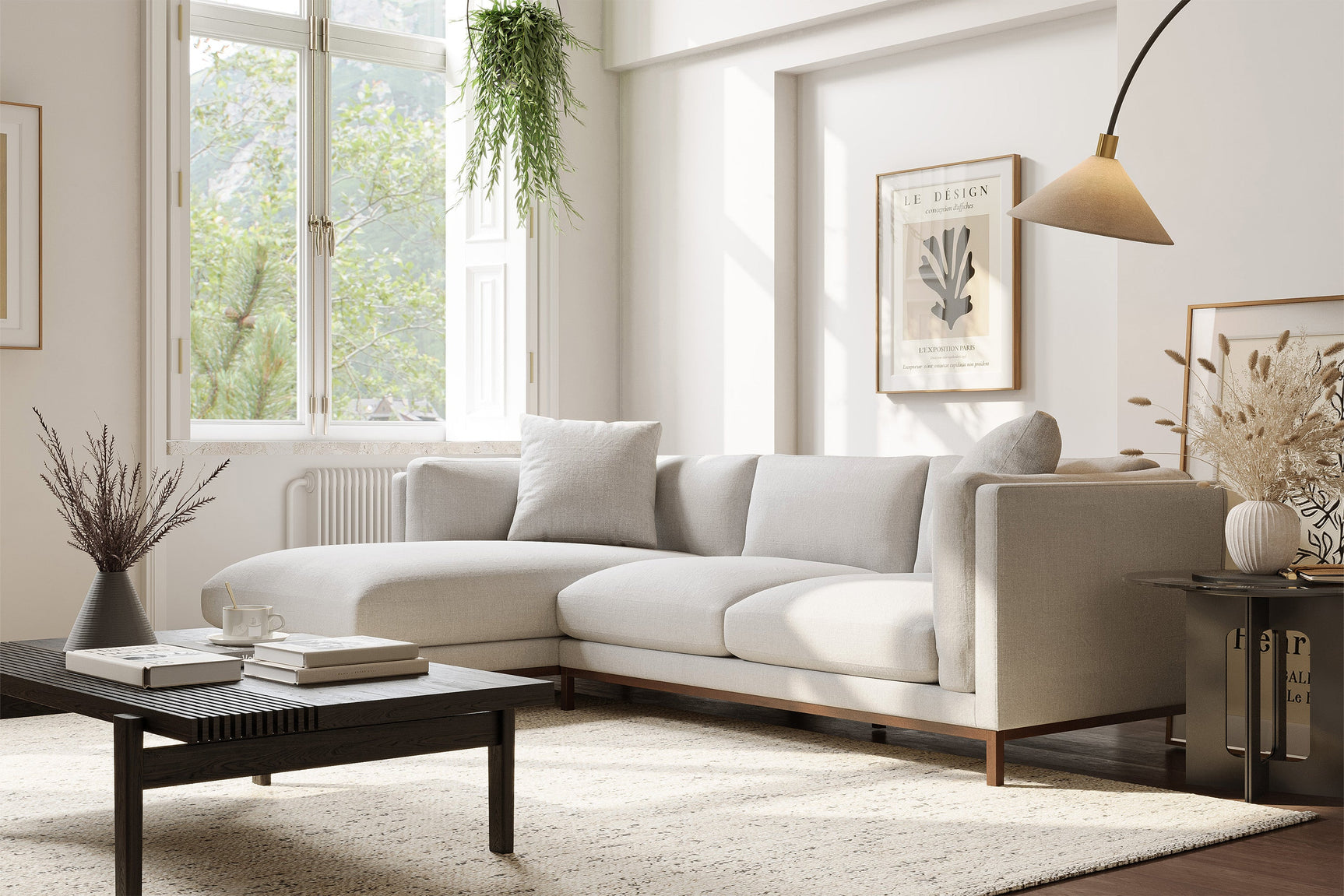 Bergen Fabric Sectional Sofa