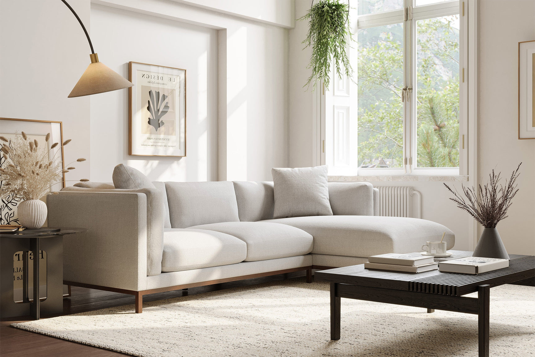 Bergen Fabric Sectional Sofa