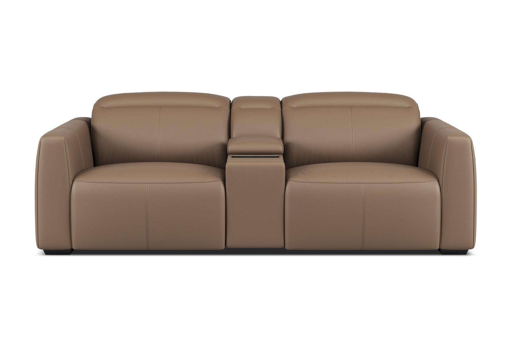 Carmen Leather Dual Recliner Sofa with Console