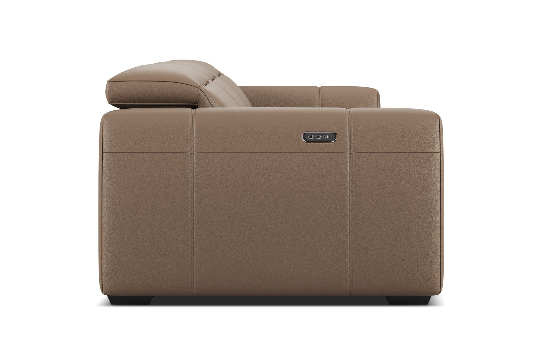 Carmen Leather Dual Recliner Sofa with Console