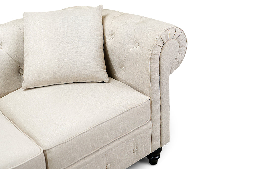 Cerna Fabric Chesterfield Sofa