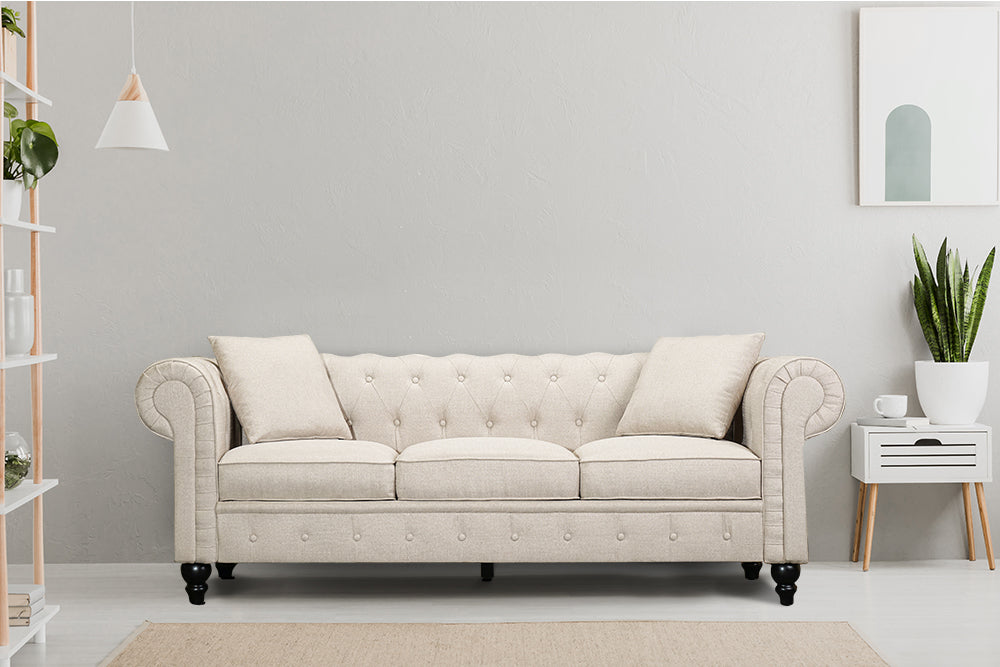 Cerna Fabric Chesterfield Sofa