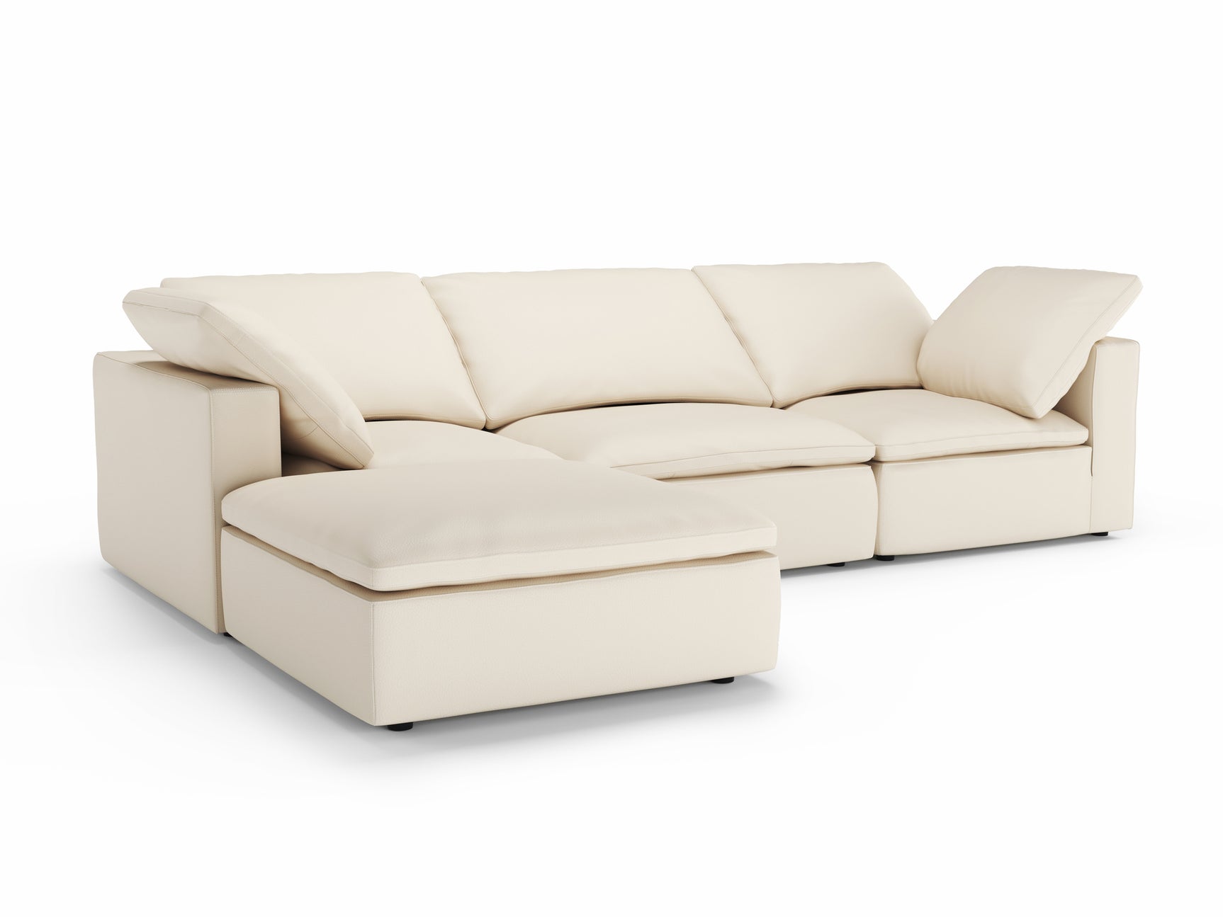 Claire Leather Modular Sofa
