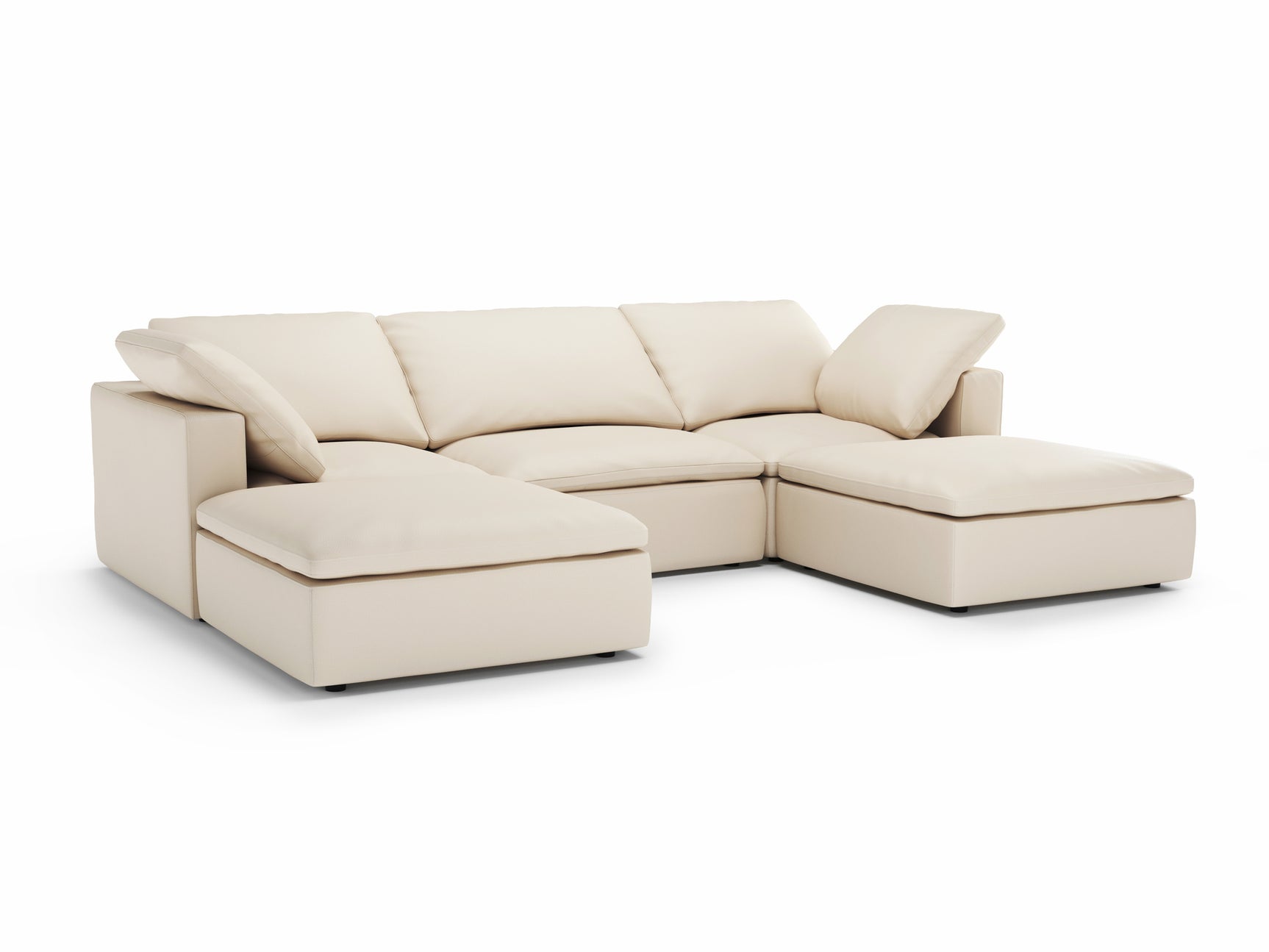 Claire Leather Modular Sofa