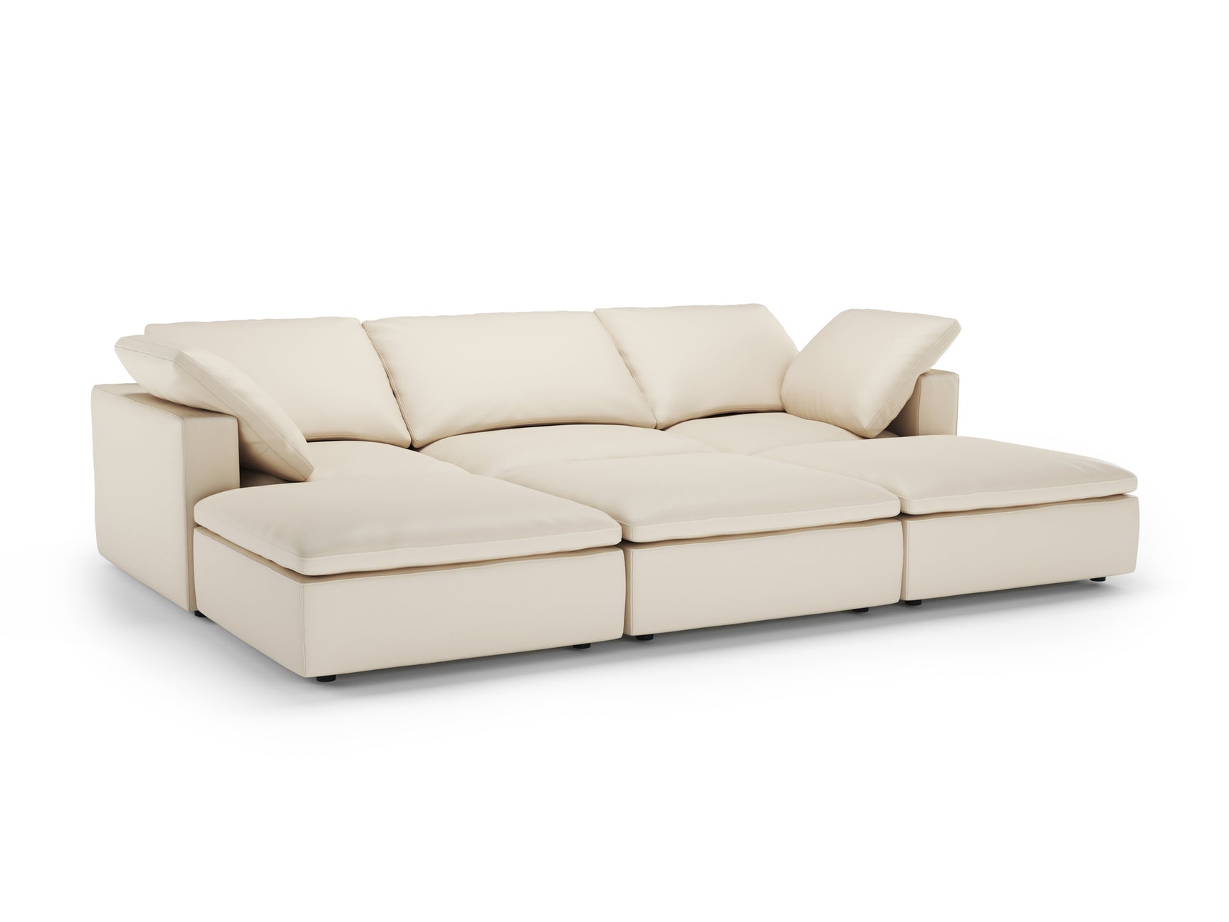 Claire Leather Modular Sofa